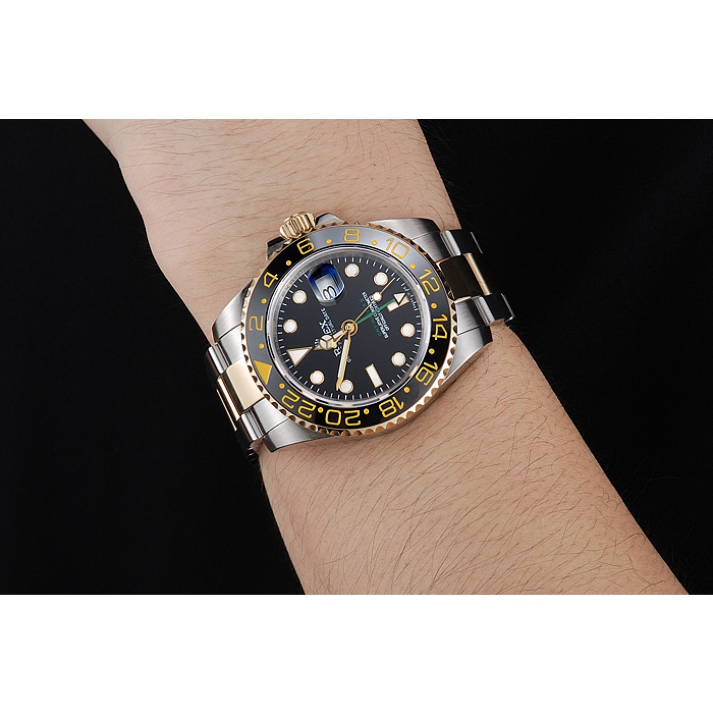MiroTime Swiss Rolex GMT Master Black Bezel Black Dial 80295