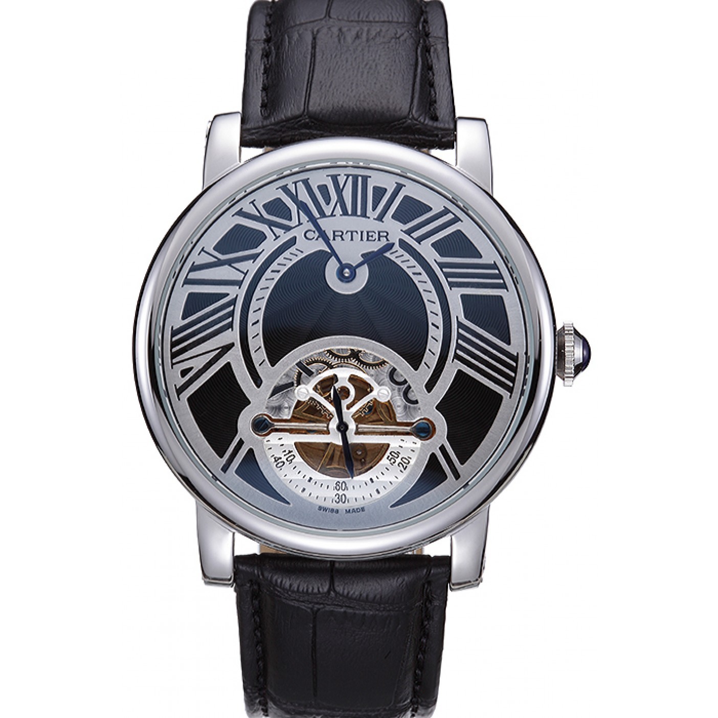 MiroTime Cartier Rotonde Flying Tourbillon Black Dial 621941