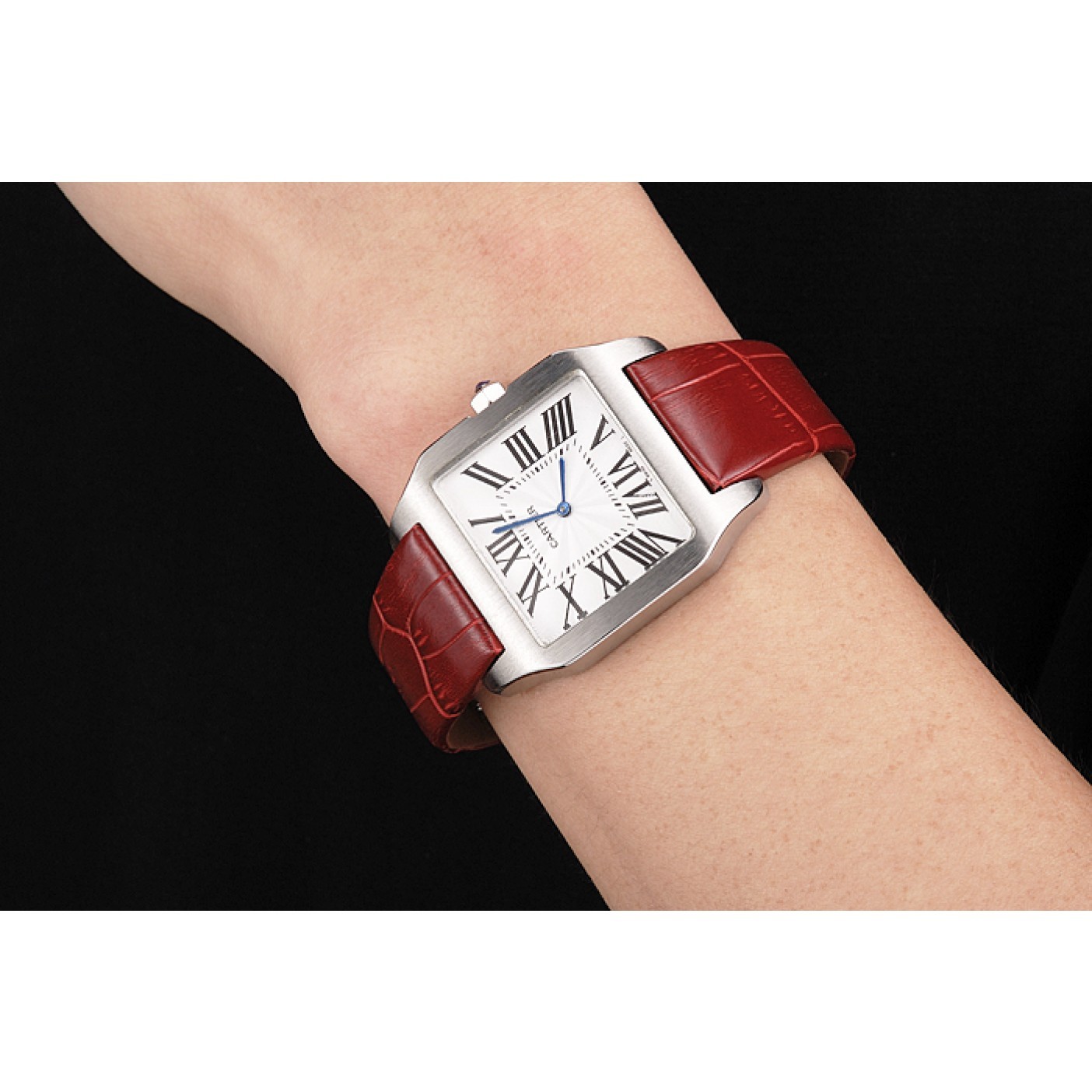 MiroTime Cartier Santos 100 Polished Stainless Steel Bezel 621935
