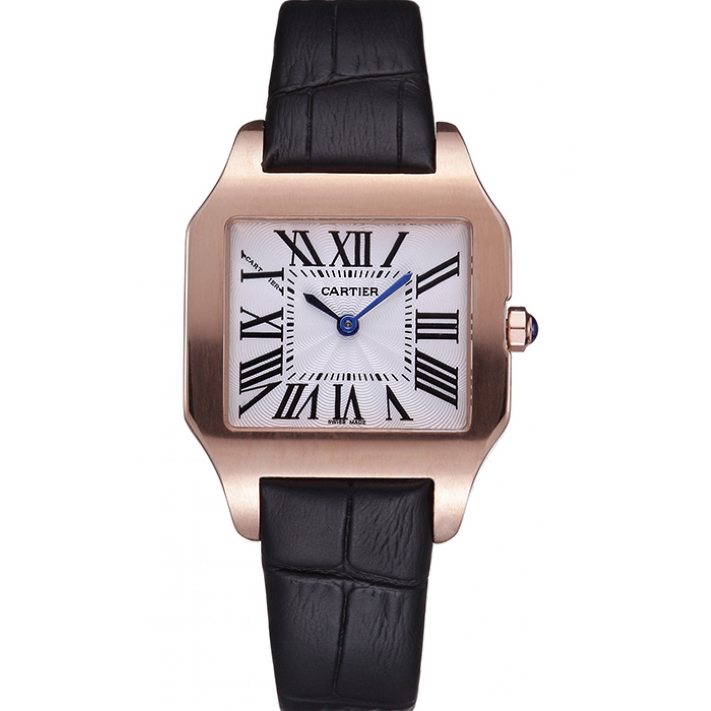 MiroTime Cartier Santos 100 Polished Rose Gold Bezel 621920