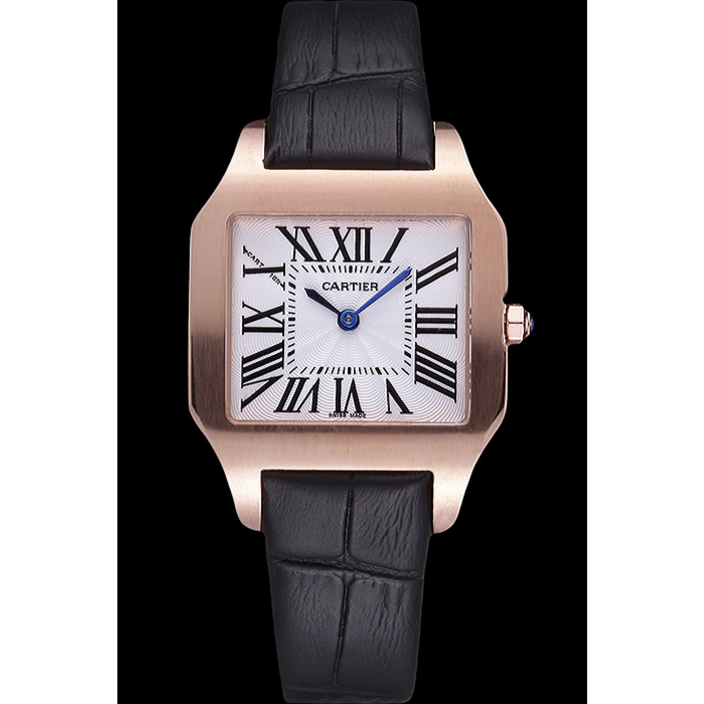 MiroTime Cartier Santos 100 Polished Rose Gold Bezel 621920