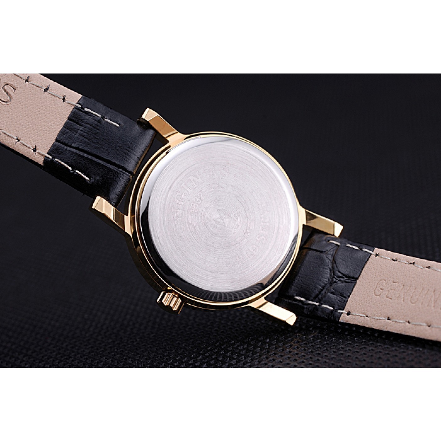 MiroTime Longines La Grande Classique White Round Dial Gold Case Black Leather Band Small 622383
