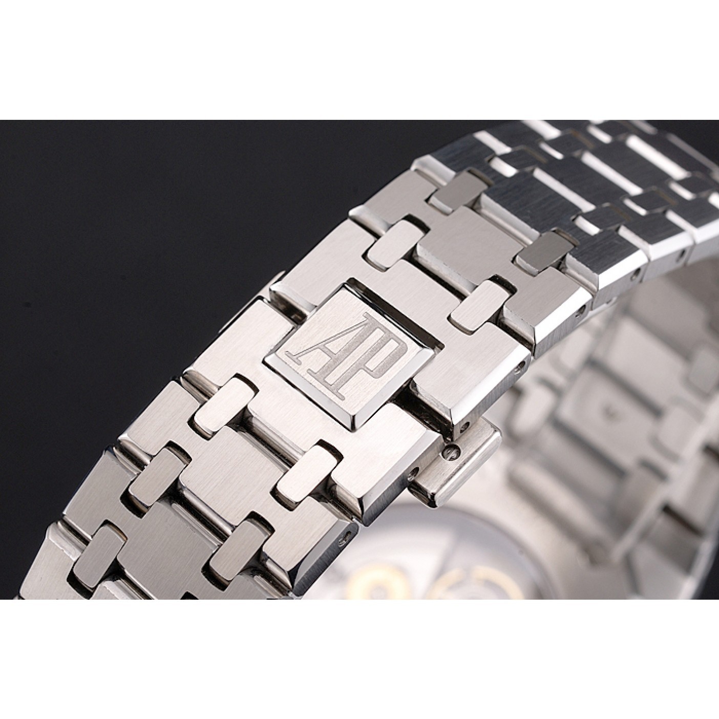 MiroTime Swiss Audemars Piguet Royal Oak Black Dial Stainless Steel Case And Bracelet