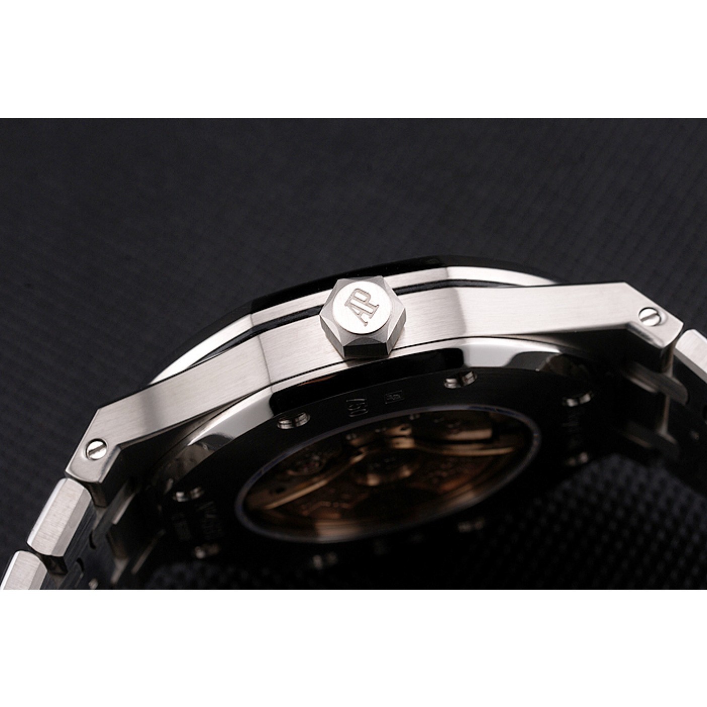 MiroTime Swiss Audemars Piguet Royal Oak Black Dial Stainless Steel Case And Bracelet