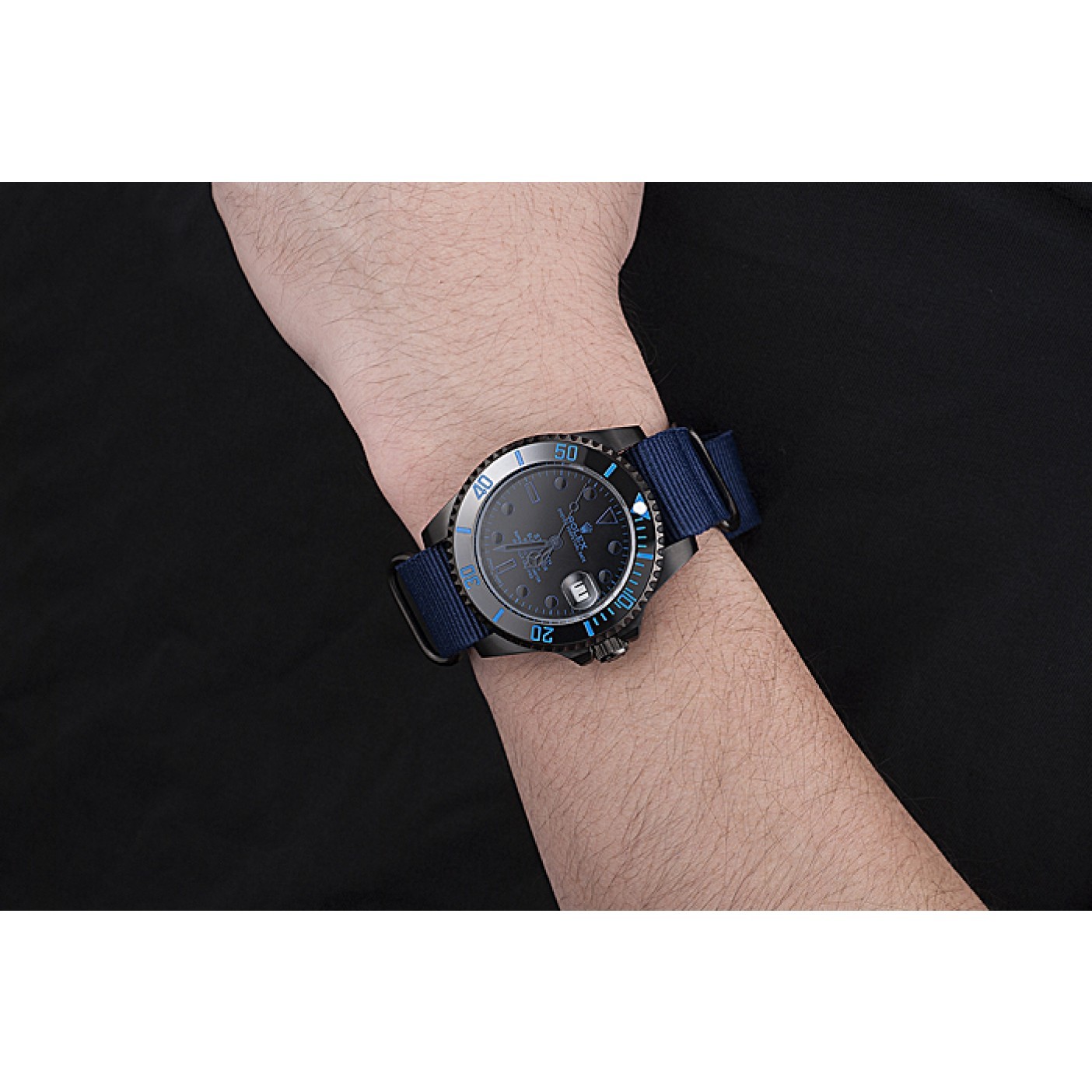 MiroTime Rolex Stealth Submariner Blue Nylon Strap 622008