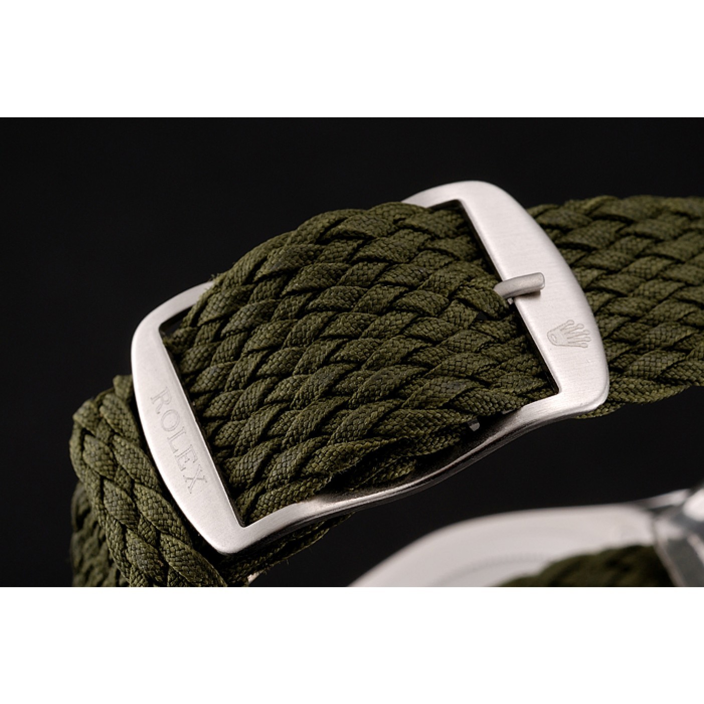 MiroTime Rolex Yacht Master Green Dial Green Fabric Bracelet 1453869
