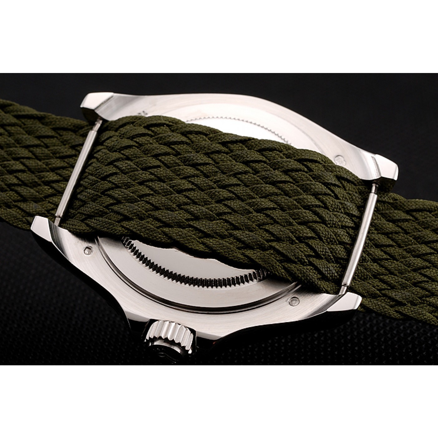 MiroTime Rolex Yacht Master Green Dial Green Fabric Bracelet 1453869