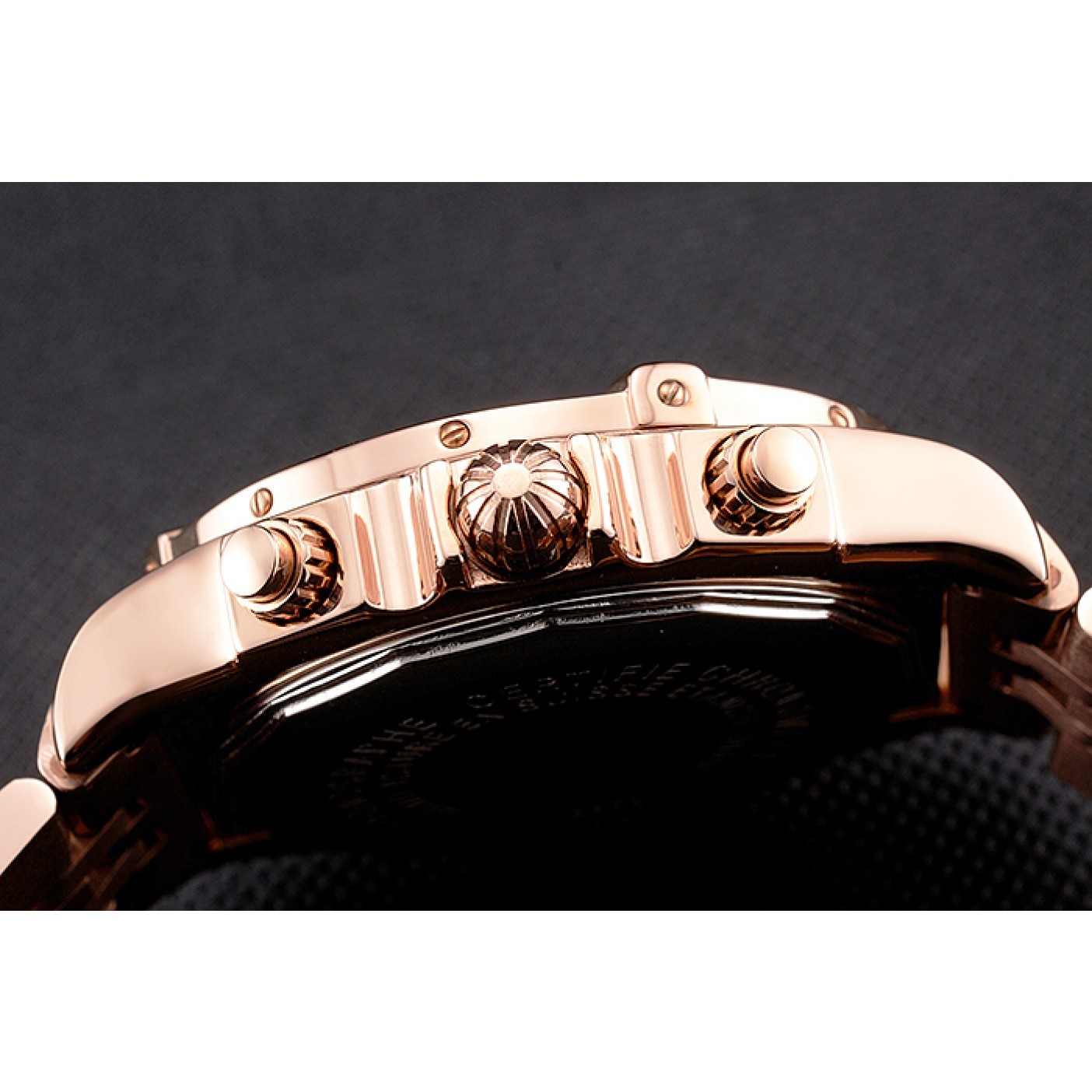 MiroTime Breitling Chronomat 44 White Dial Rose Gold Bracelet 622518