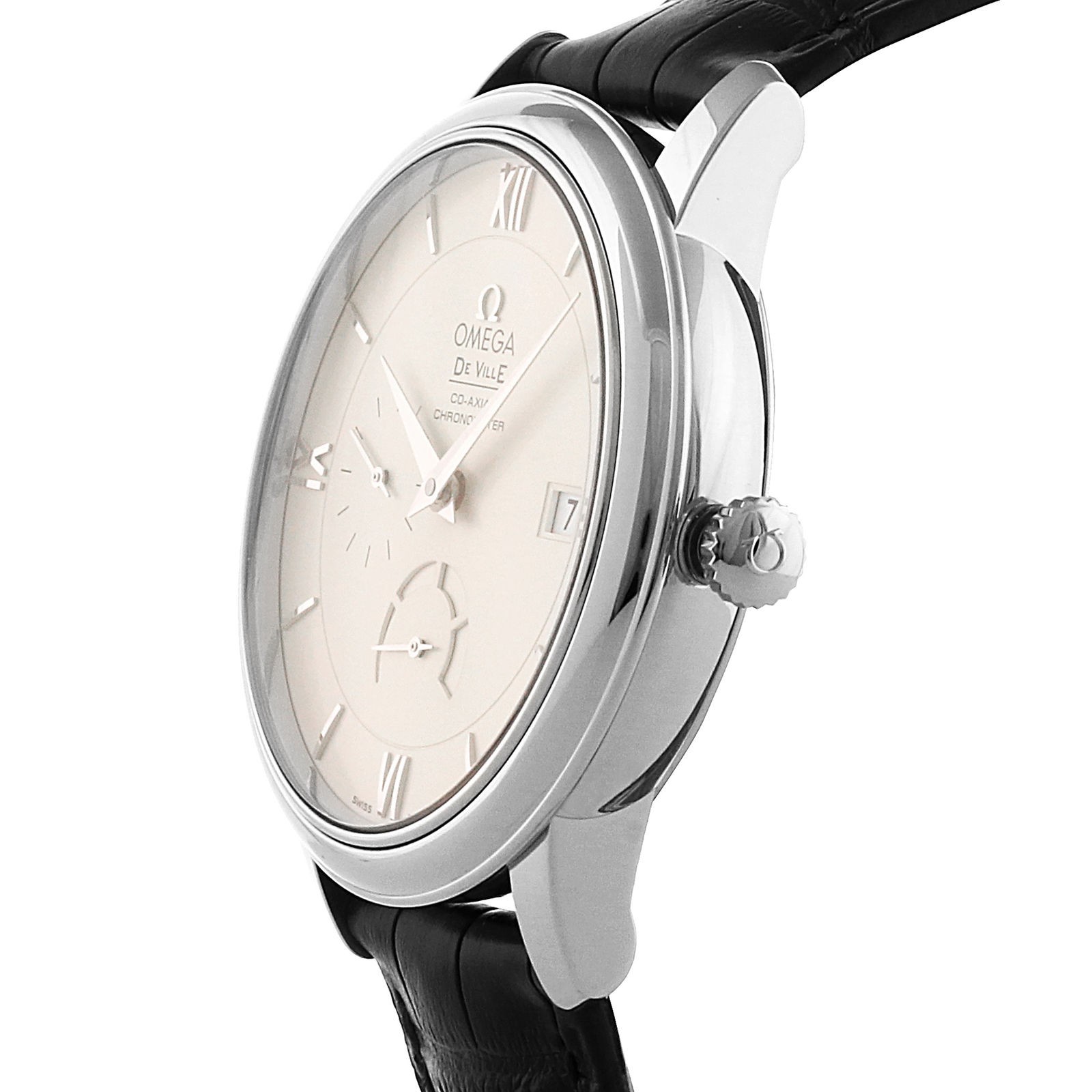 MiroTime Swiss Omega De Ville Prestige Co-Axial Power Reserve 39.5mm Mens Watch O42413402102001
