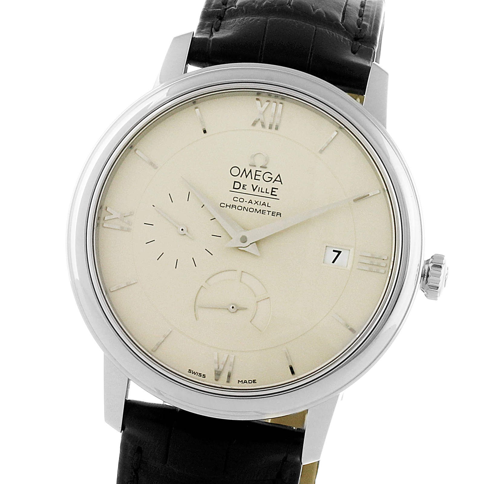 MiroTime Swiss Omega De Ville Prestige Co-Axial Power Reserve 39.5mm Mens Watch O42413402102001