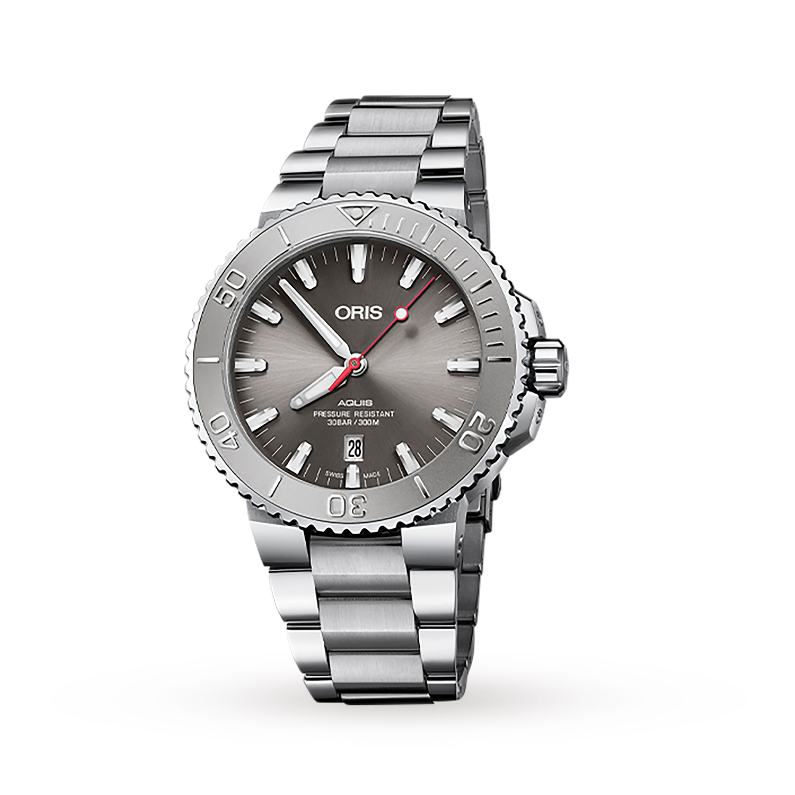 MiroTime Swiss Oris Aquis 43.5mm Mens Watch 01 733 7730 4153-07 8 24 05PEB