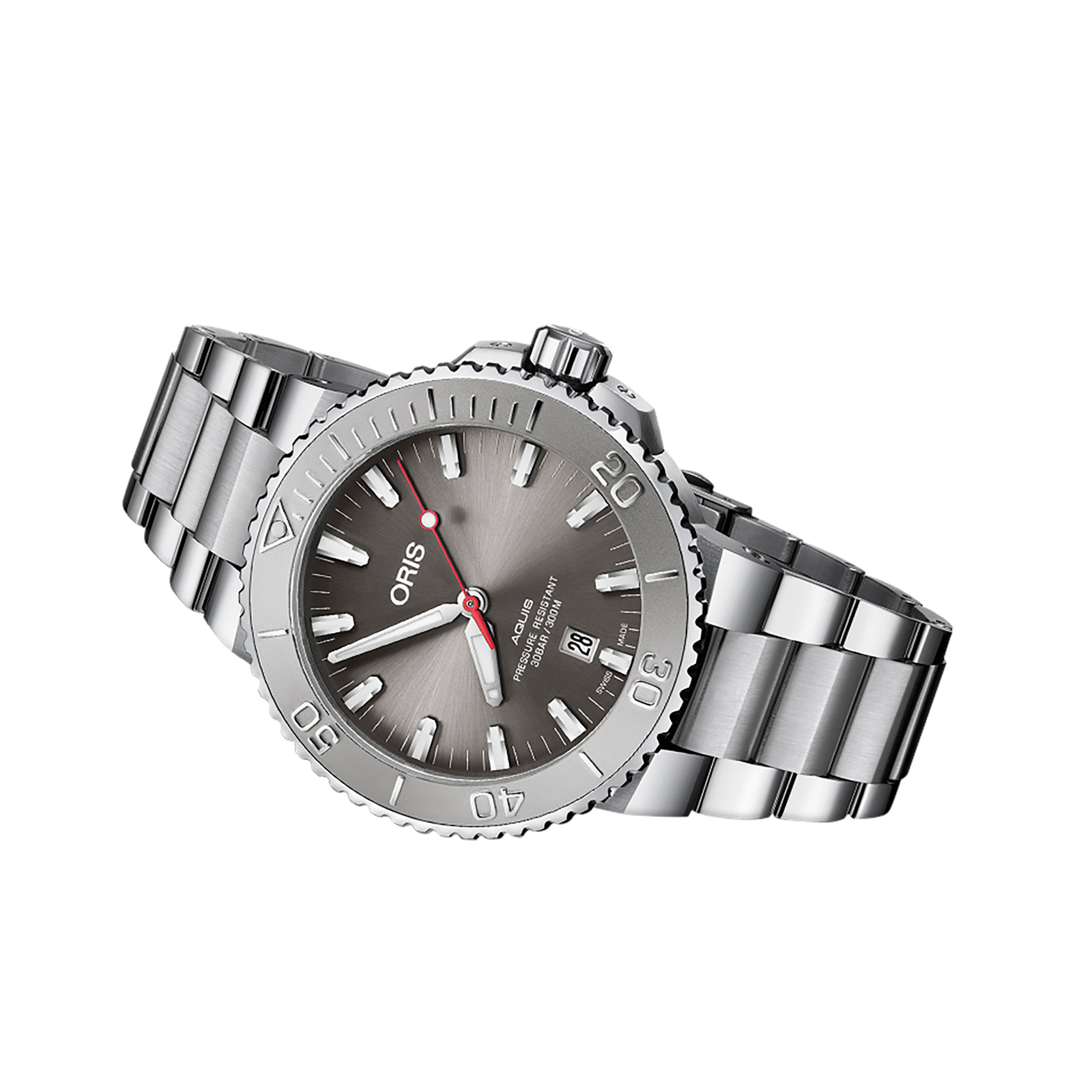 MiroTime Swiss Oris Aquis 43.5mm Mens Watch 01 733 7730 4153-07 8 24 05PEB