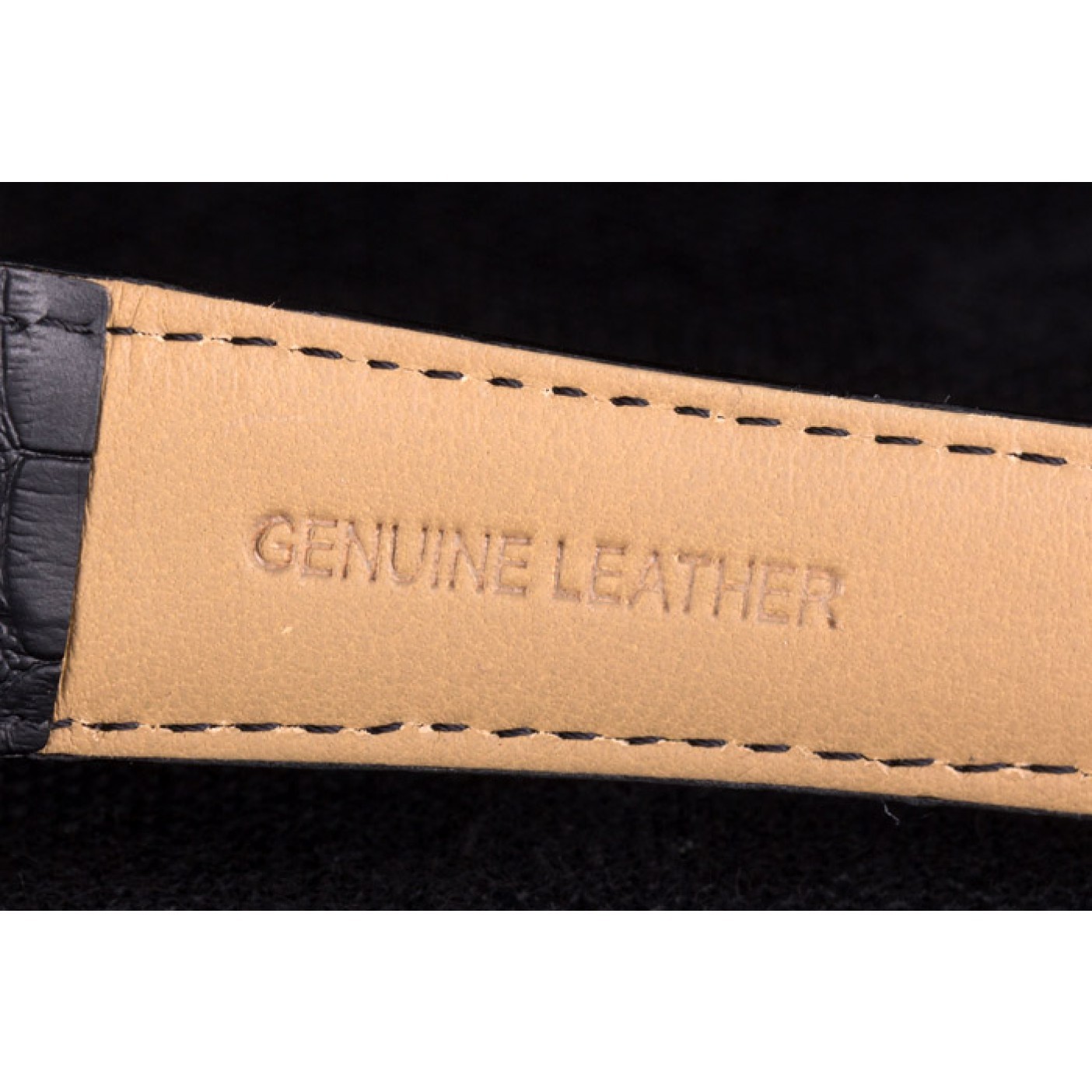 MiroTime Jaeger Lecoultre Master Chronograph Silver Bezel Black Leather Band 621620