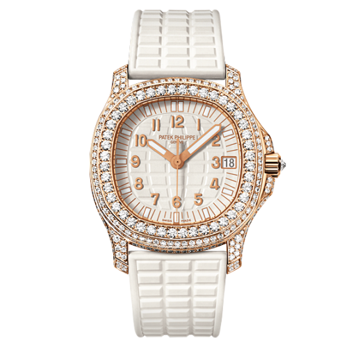 MiroTime AAA Replica Patek Philippe Aquanaut Rose Gold White Watch 5069R-001
