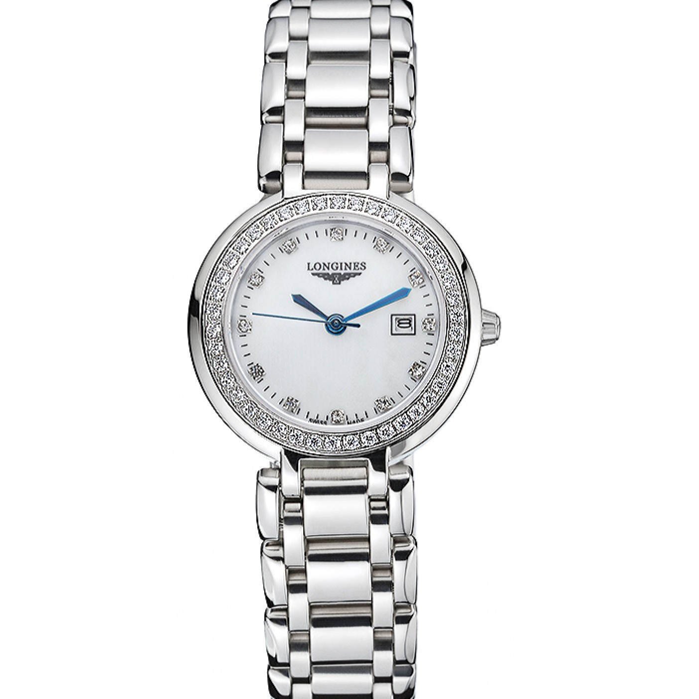 MiroTime Longines PrimaLuna Stainless Steel Diamonds Case 622588