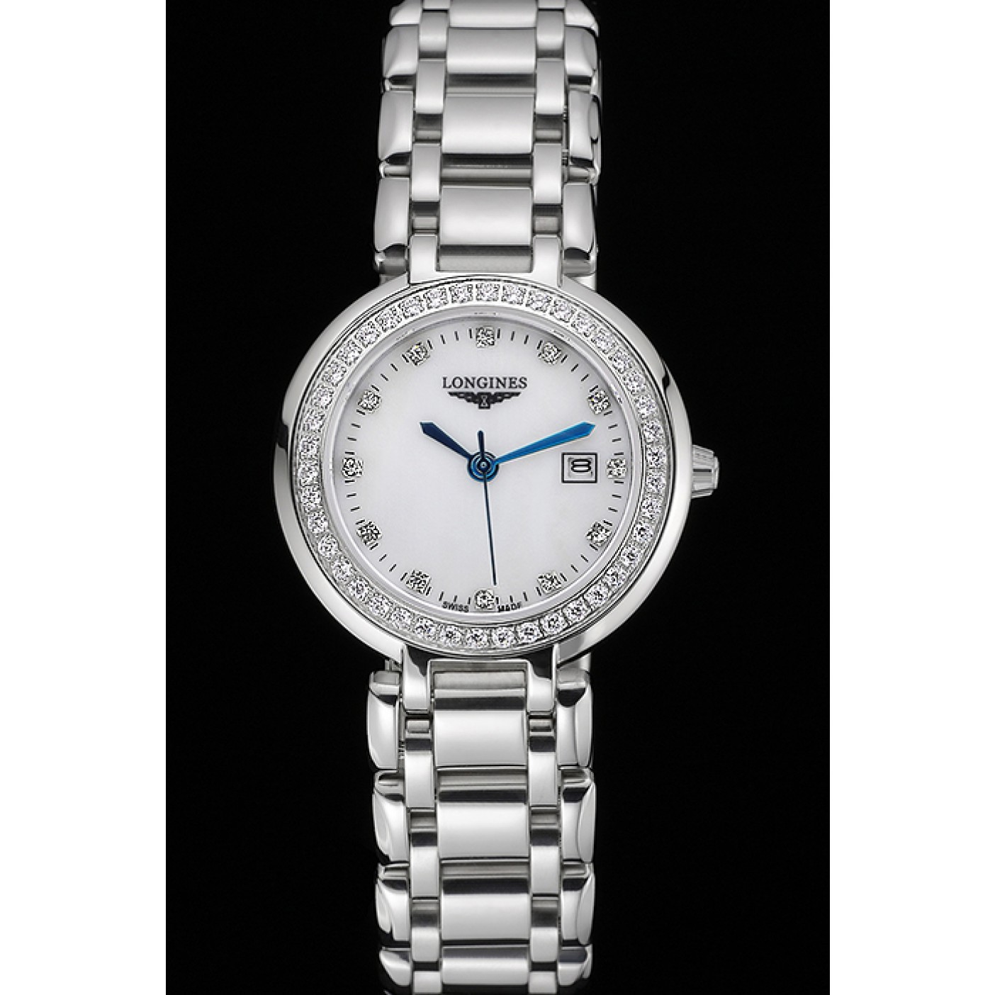 MiroTime Longines PrimaLuna Stainless Steel Diamonds Case 622588