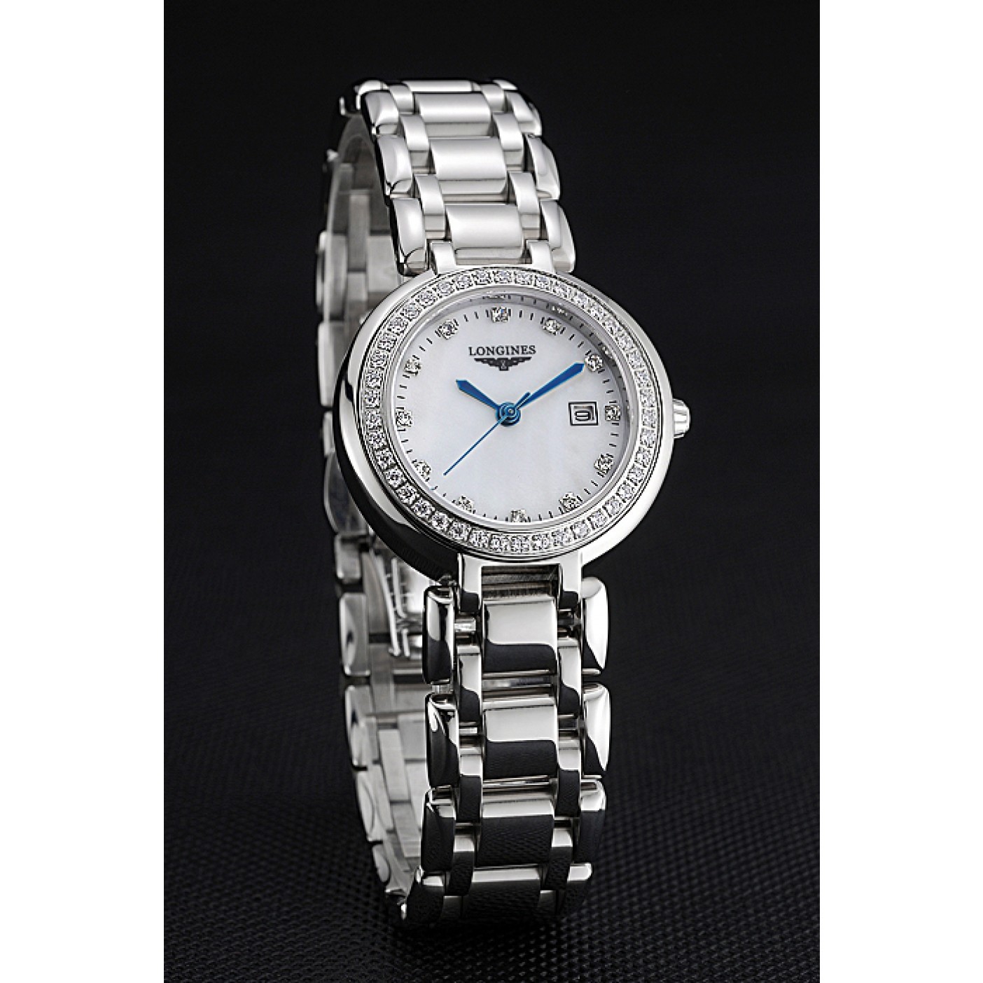 MiroTime Longines PrimaLuna Stainless Steel Diamonds Case 622588
