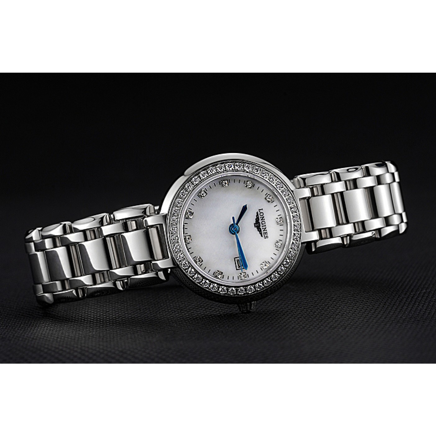 MiroTime Longines PrimaLuna Stainless Steel Diamonds Case 622588