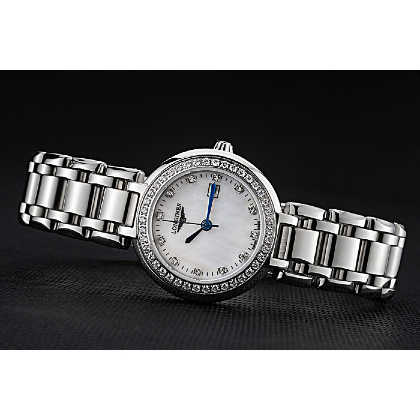 MiroTime Longines PrimaLuna Stainless Steel Diamonds Case 622588