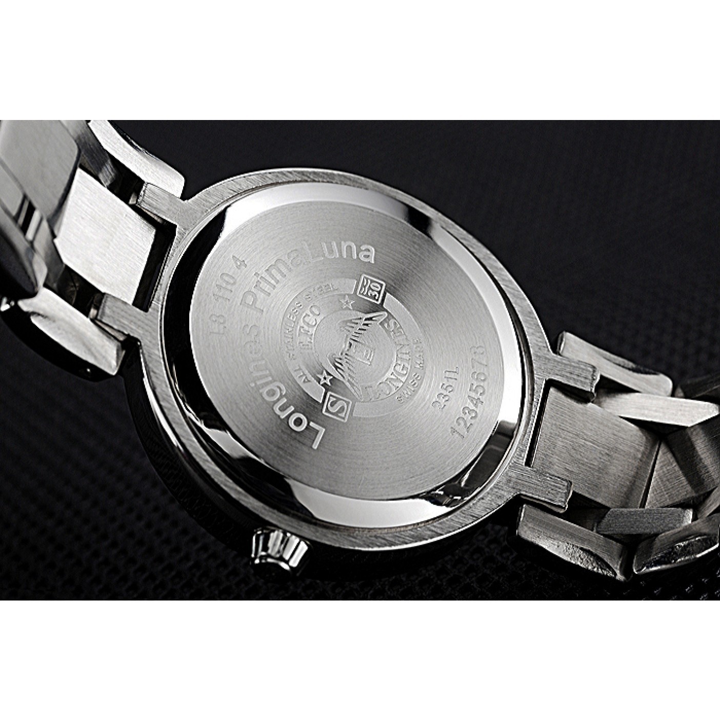 MiroTime Longines PrimaLuna Stainless Steel Diamonds Case 622588
