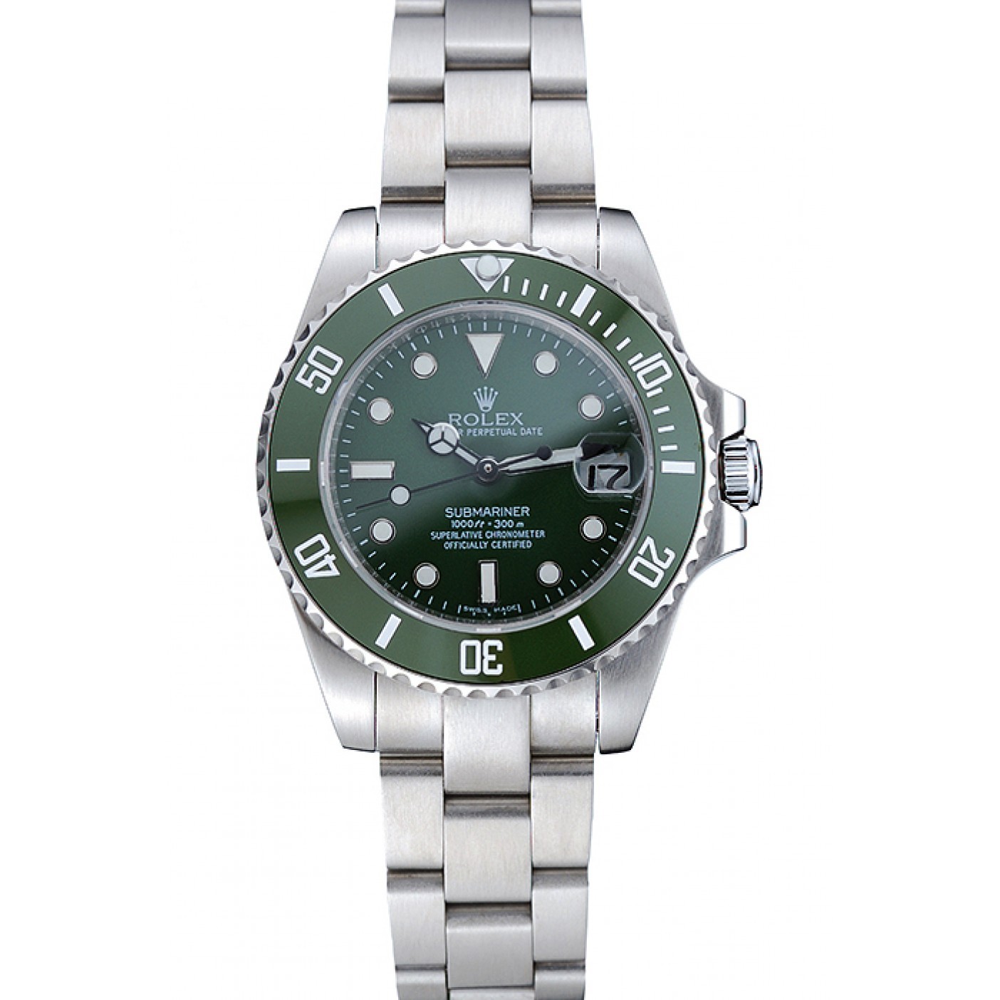 MiroTime Rolex Submariner Green Dial Stainless Steel Bracelet 1454151