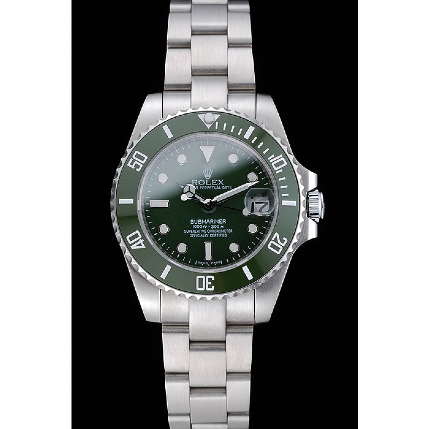 MiroTime Rolex Submariner Green Dial Stainless Steel Bracelet 1454151