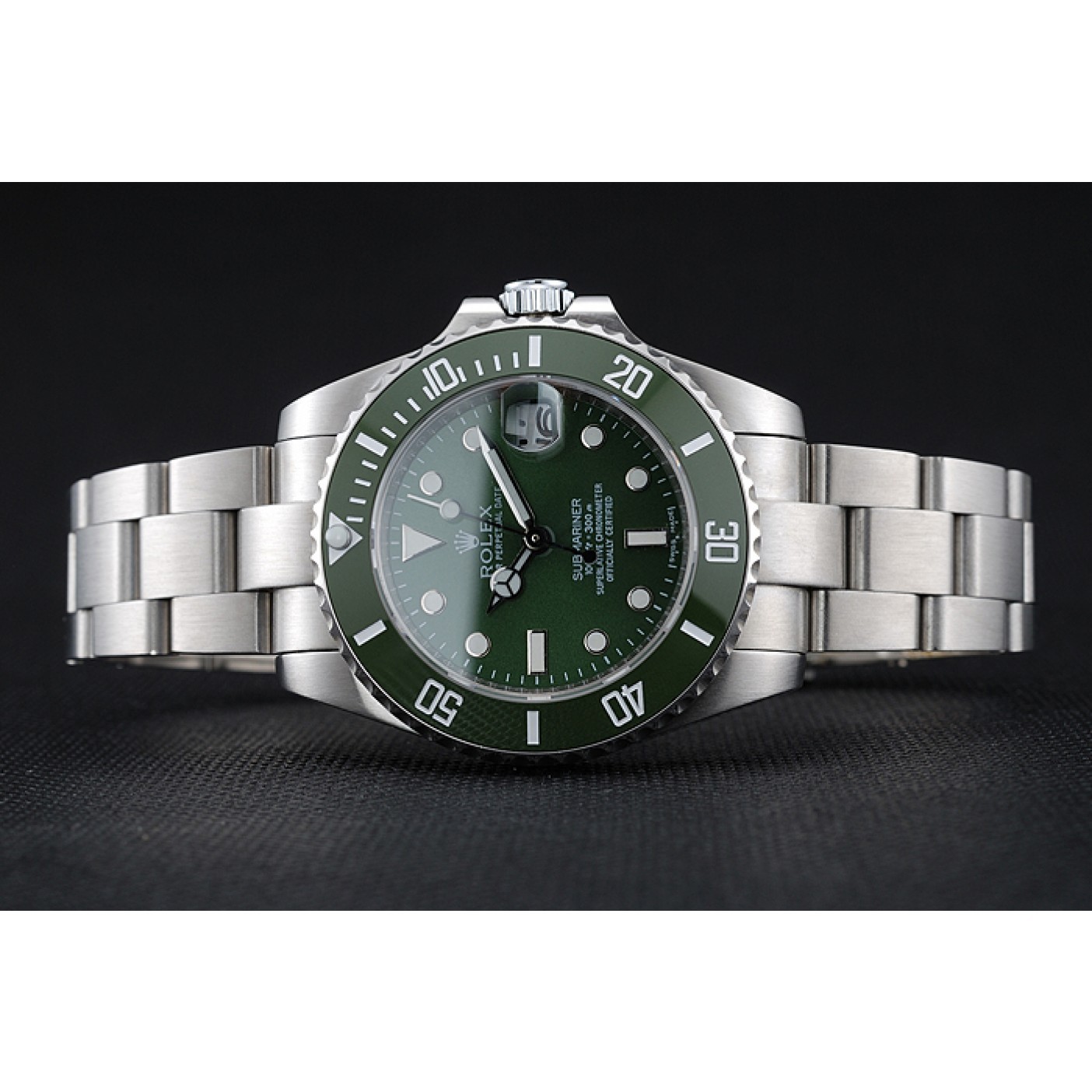 MiroTime Rolex Submariner Green Dial Stainless Steel Bracelet 1454151