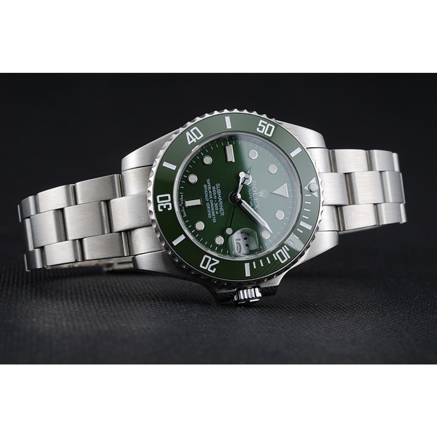 MiroTime Rolex Submariner Green Dial Stainless Steel Bracelet 1454151
