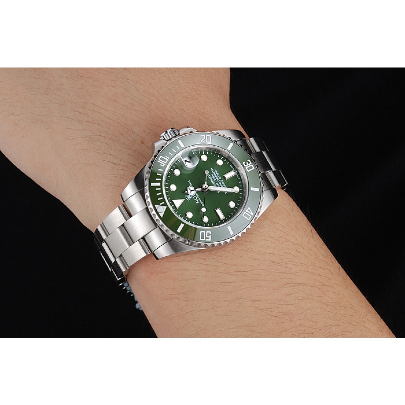 MiroTime Rolex Submariner Green Dial Stainless Steel Bracelet 1454151