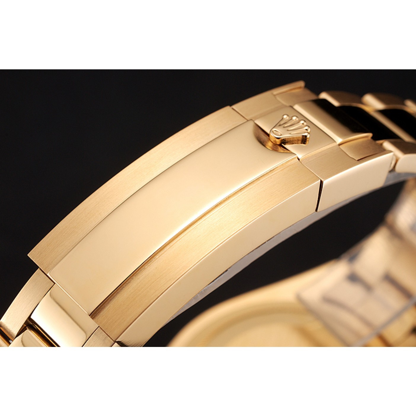 MiroTime Swiss Rolex GMT Master II Gold Dial Black Bezel Gold Case And Bracelet 1453749