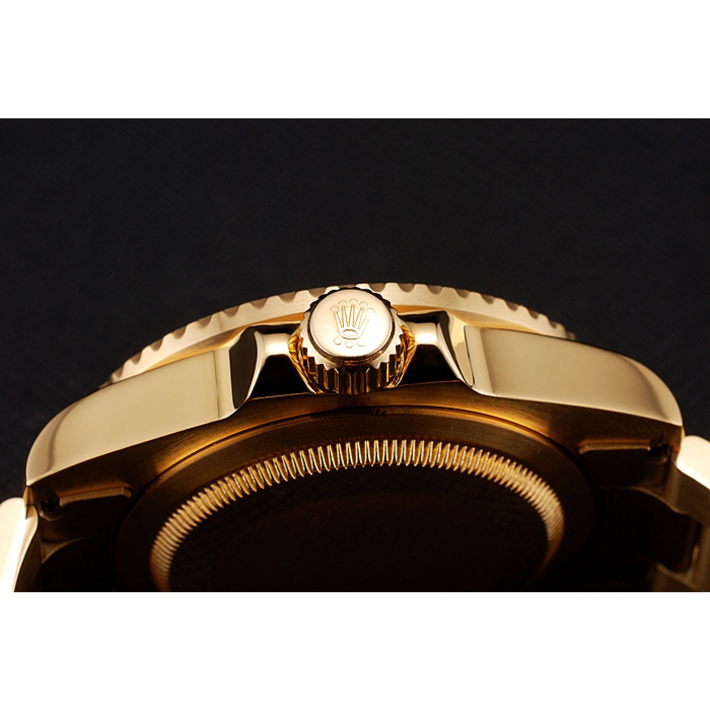 MiroTime Swiss Rolex GMT Master II Gold Dial Black Bezel Gold Case And Bracelet 1453749