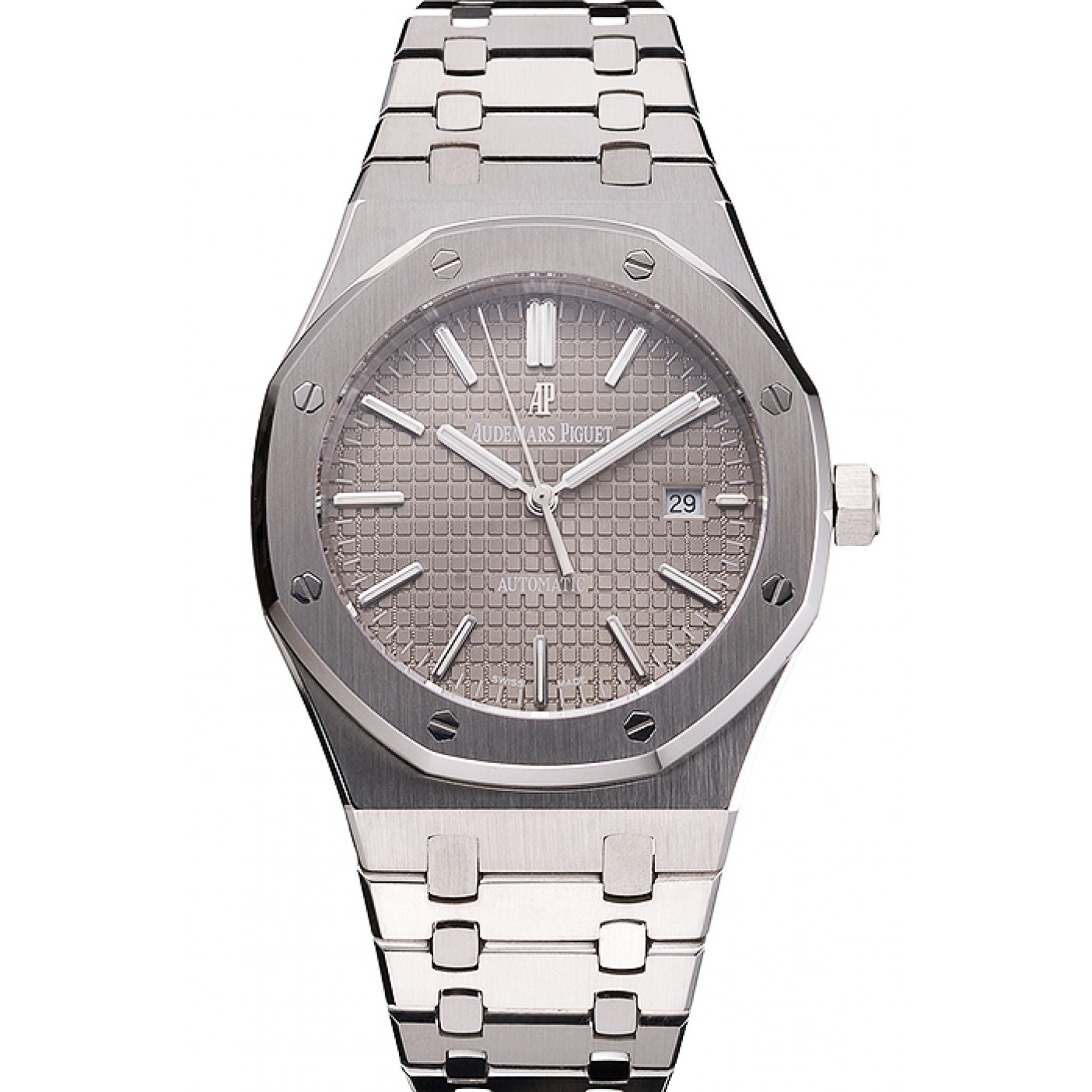 MiroTime Swiss Audemars Piguet Royal Oak Silver Dial Stainless Steel Case And Bracelet
