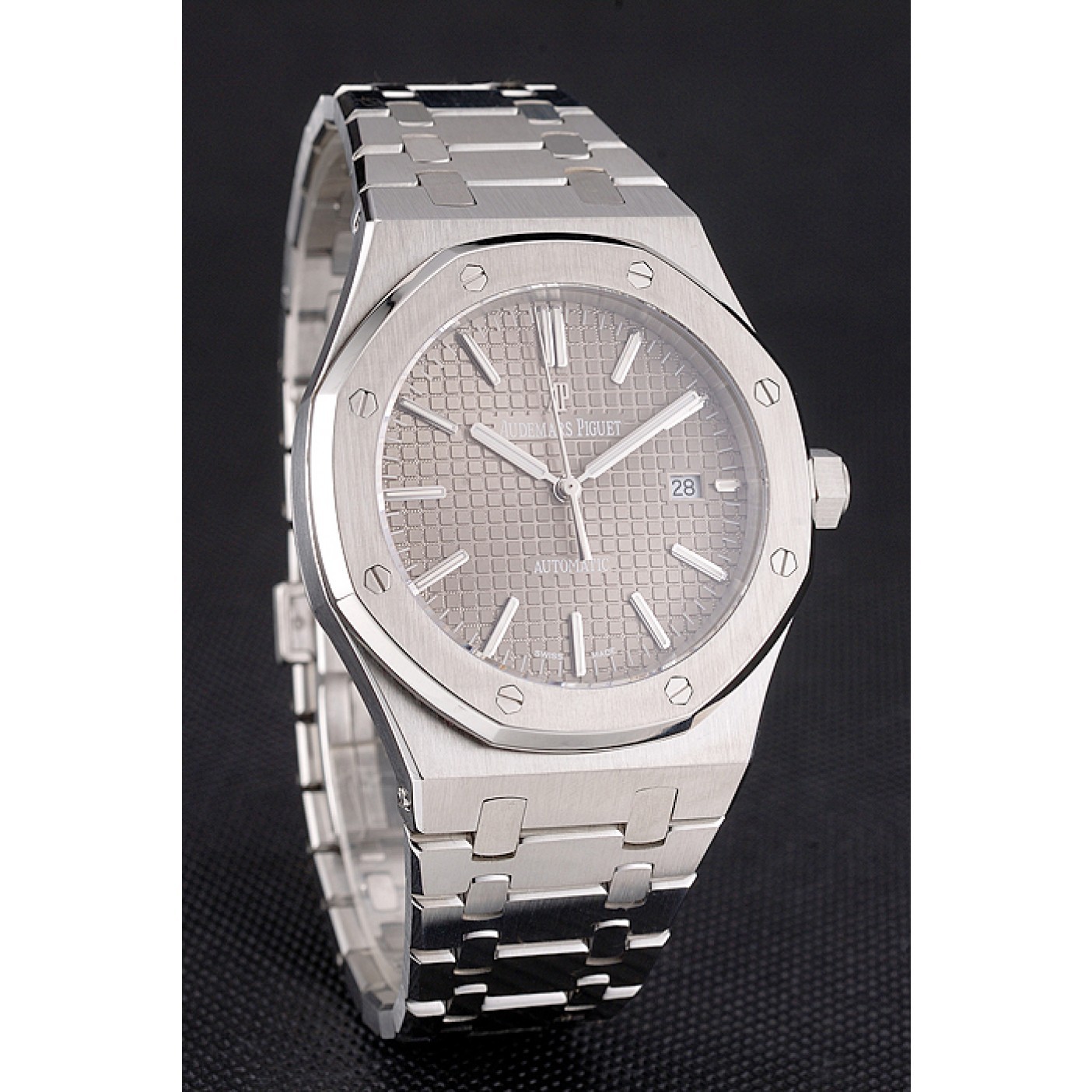 MiroTime Swiss Audemars Piguet Royal Oak Silver Dial Stainless Steel Case And Bracelet