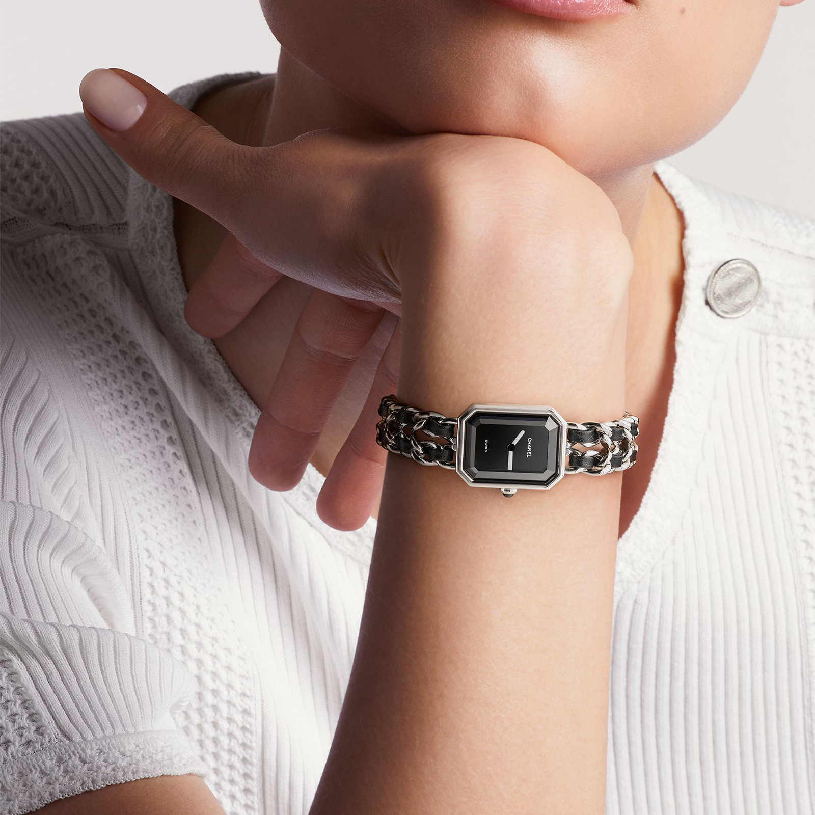 MiroTime Swiss Designer Premiere Steel and Leather Watch