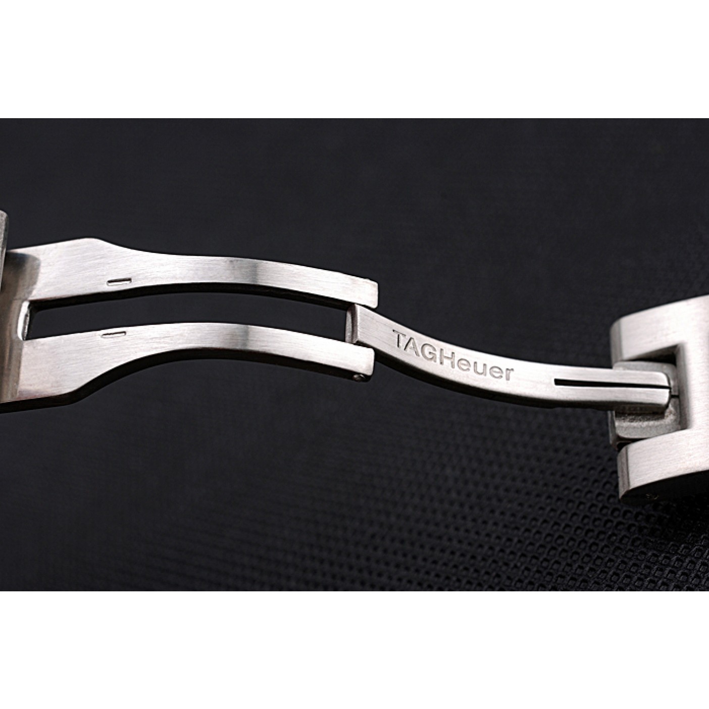 MiroTime Tag Heuer Plated Stainless Steel and Black Rubber Bracelet 622501