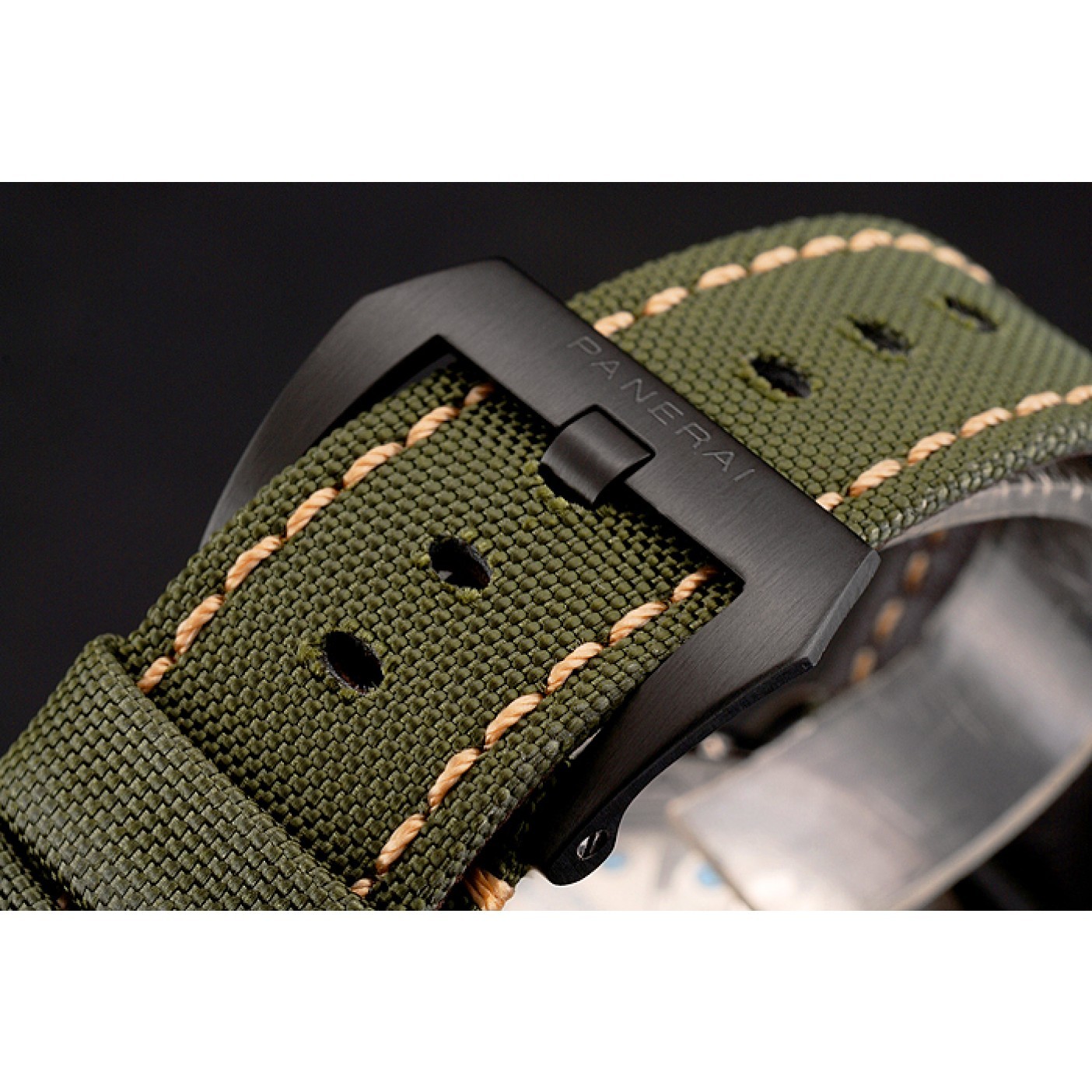 MiroTime Panerai Radiomir California 3 Days Black Dial Green Bracelet 1454018