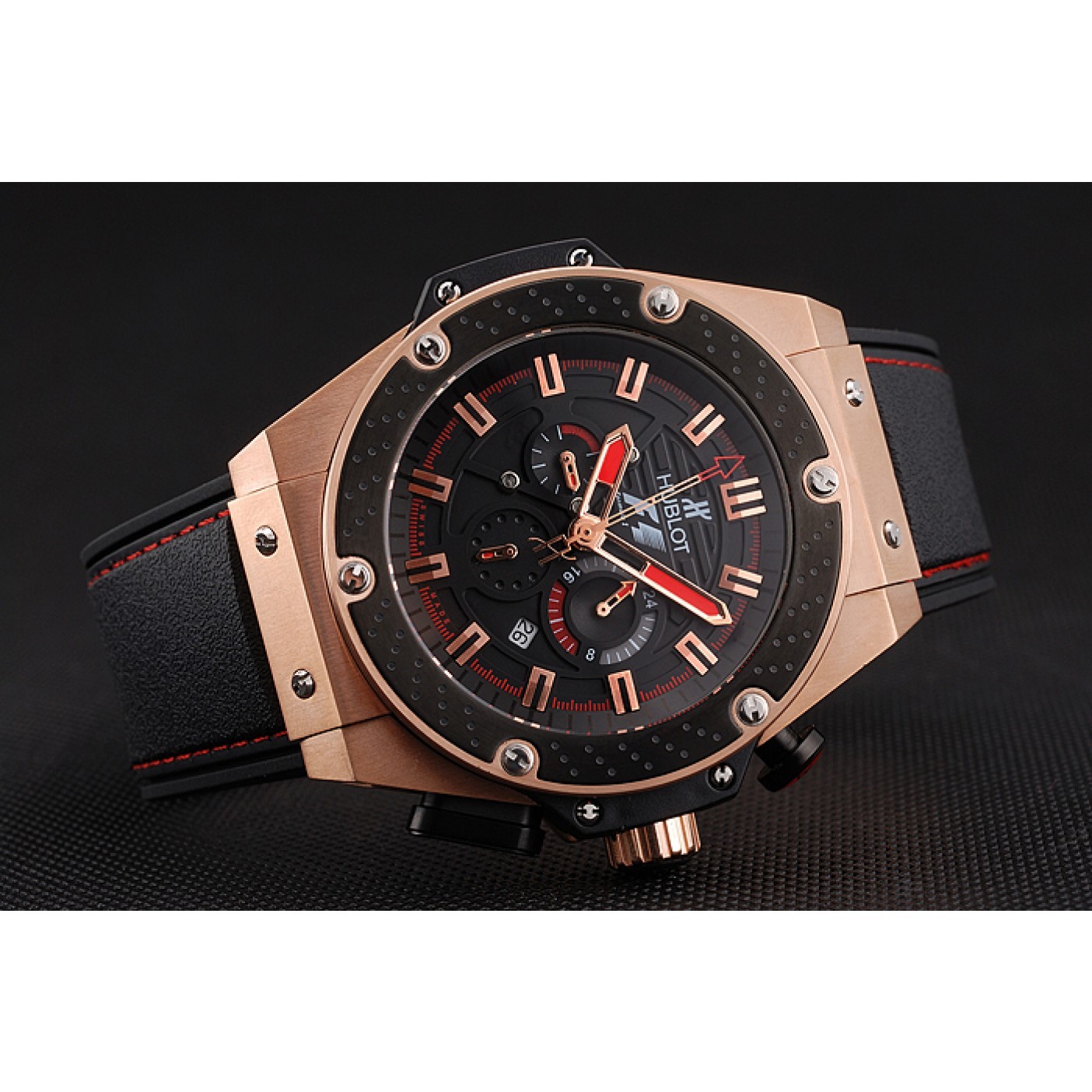 MiroTime Hublot Big Bang King Power Formula 1 Gold Case Black Dial 622249