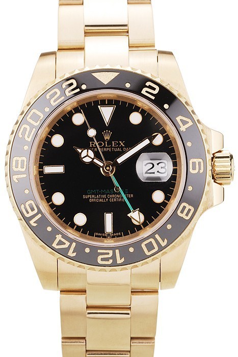 MiroTime Rolex GMT Master II Black Ceramic Bezel Black Dial 98228