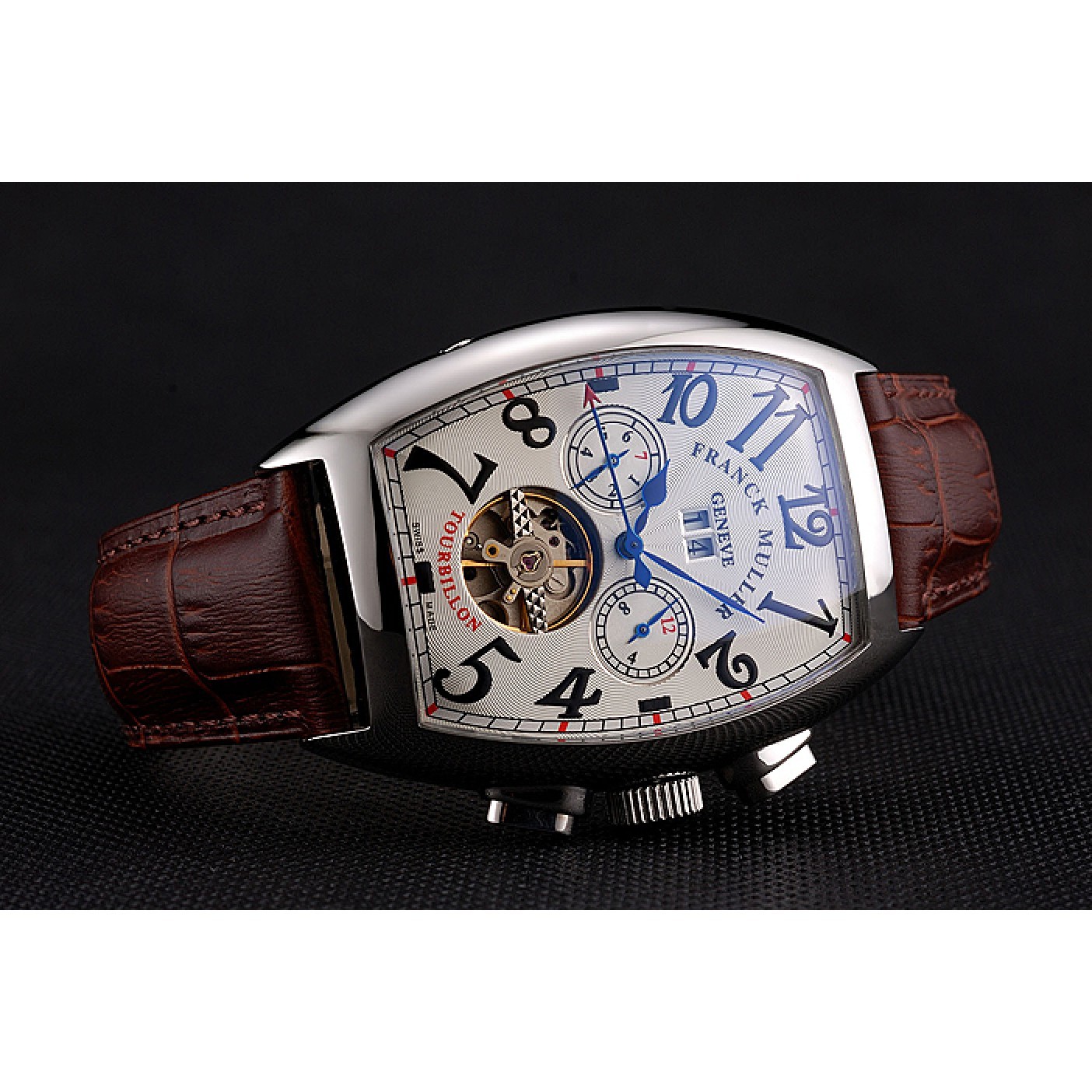 MiroTime Franck Muller Casablanca White Dial Red Accent Number Tourbillon 41958