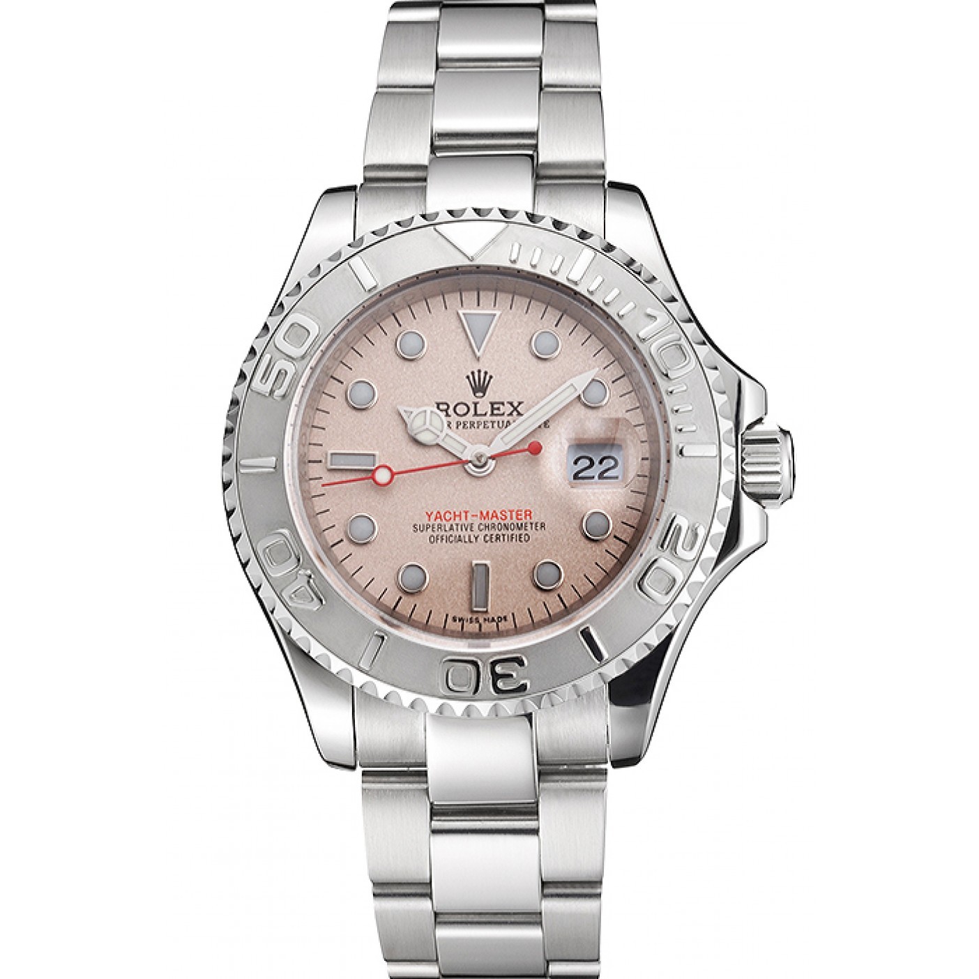 MiroTime Swiss Rolex Yacht-Master Champagne Dial Stainless Steel Case And Bracelet