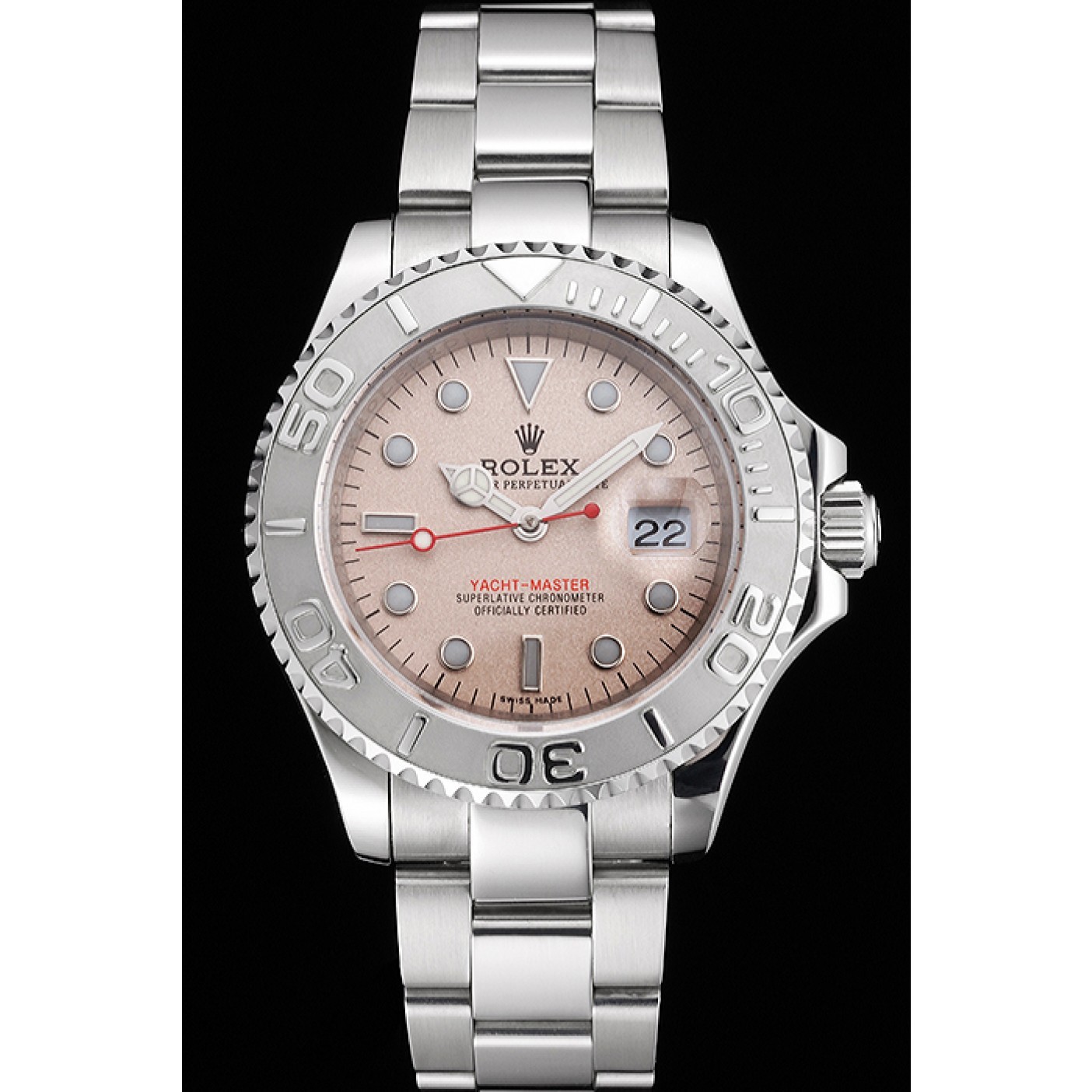 MiroTime Swiss Rolex Yacht-Master Champagne Dial Stainless Steel Case And Bracelet