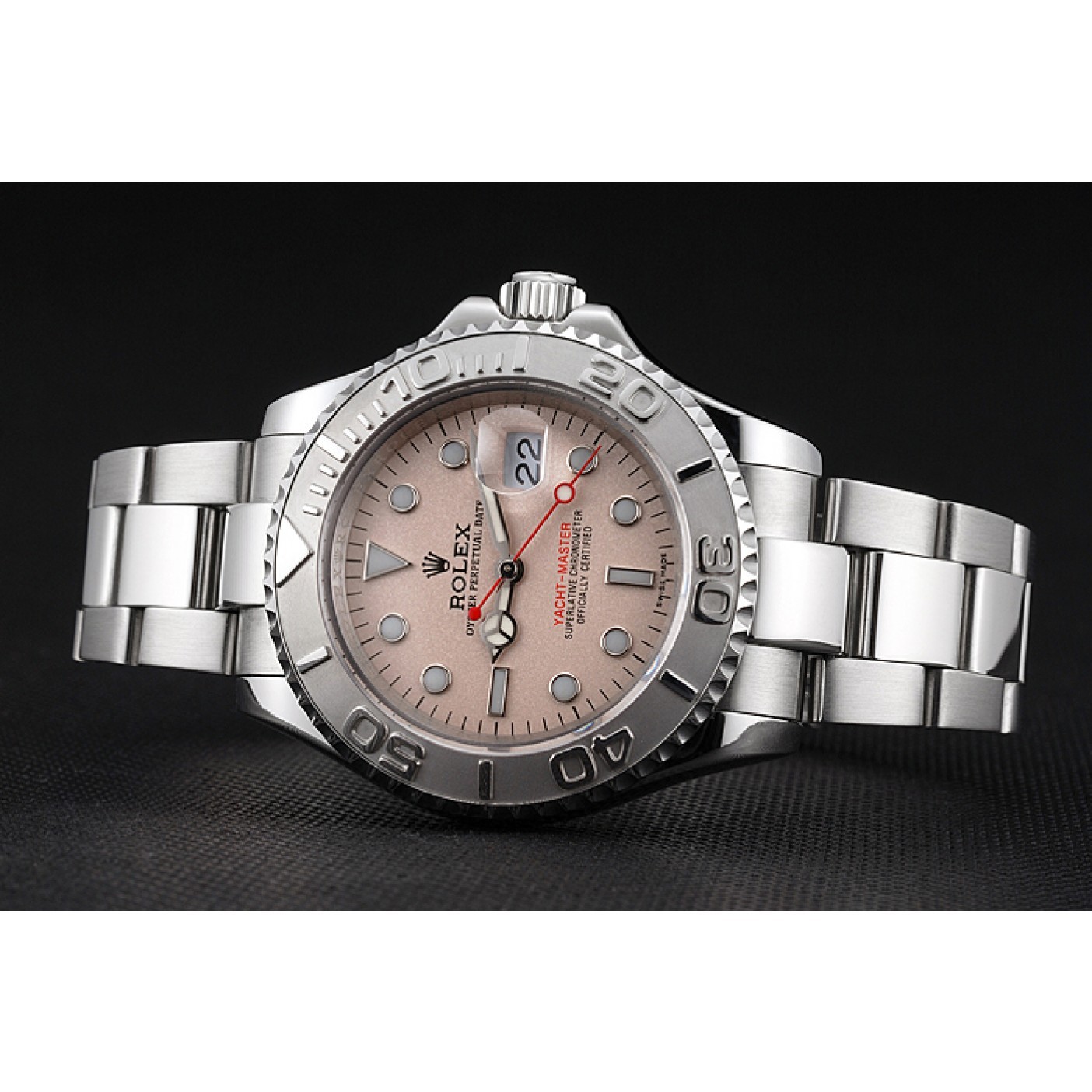 MiroTime Swiss Rolex Yacht-Master Champagne Dial Stainless Steel Case And Bracelet