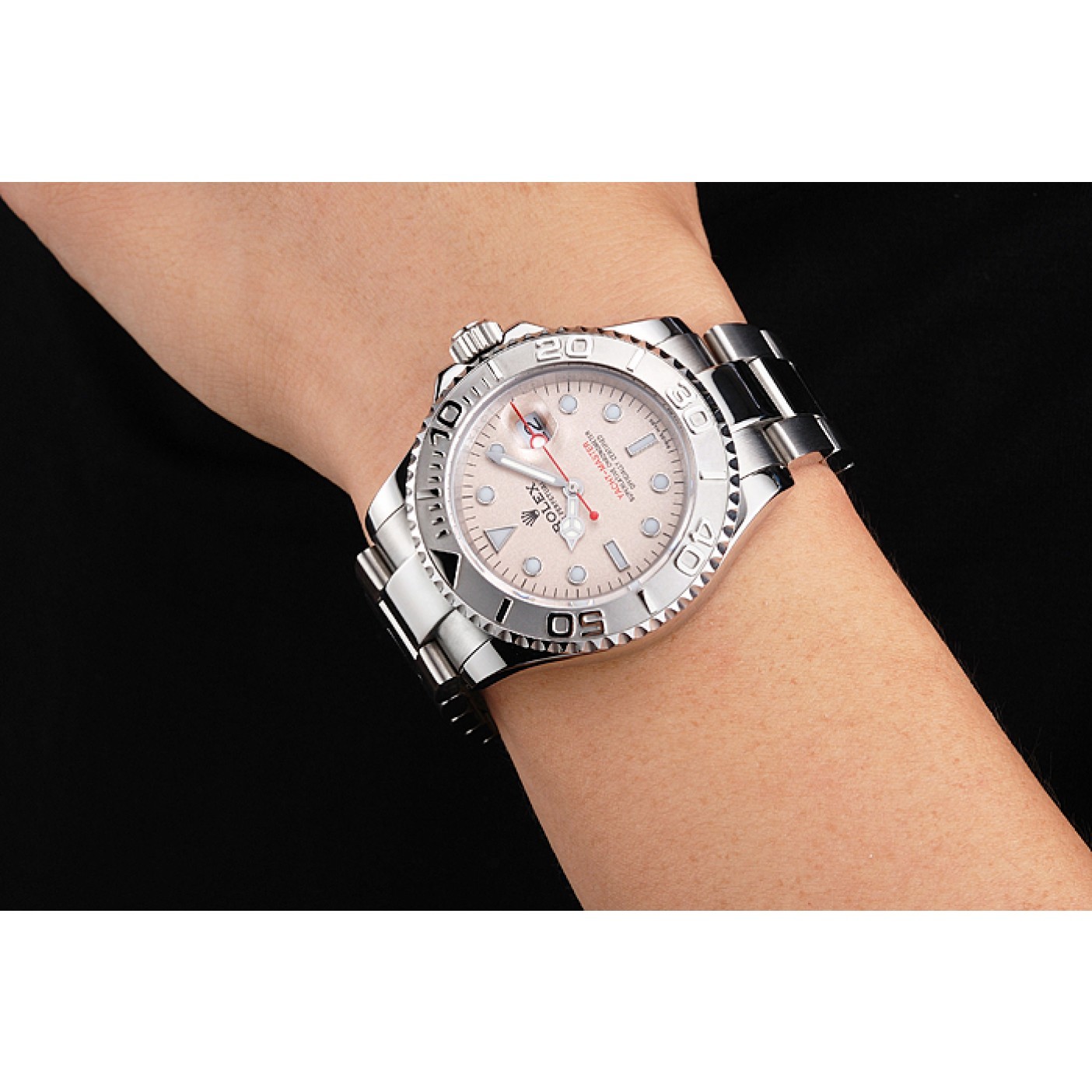 MiroTime Swiss Rolex Yacht-Master Champagne Dial Stainless Steel Case And Bracelet
