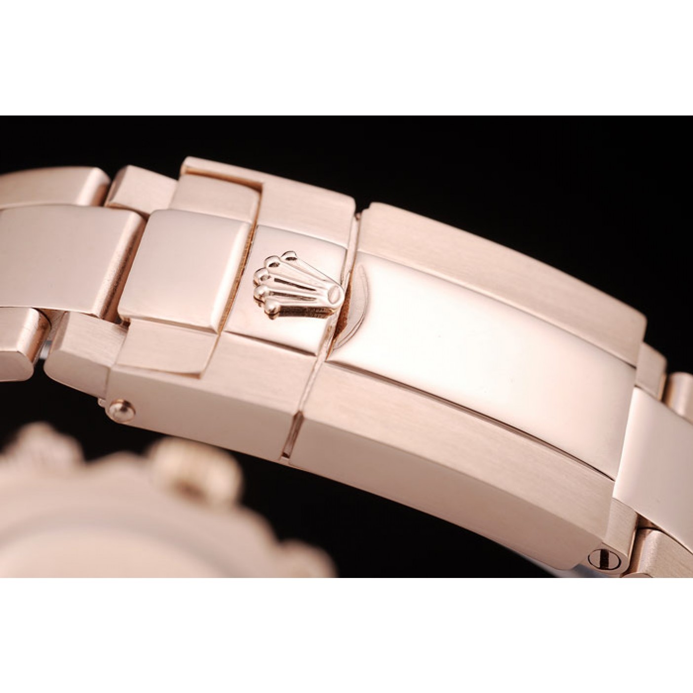 MiroTime Rolex Daytona Rose Gold Plated Stainless Steel Bezel Rose Gold Dial