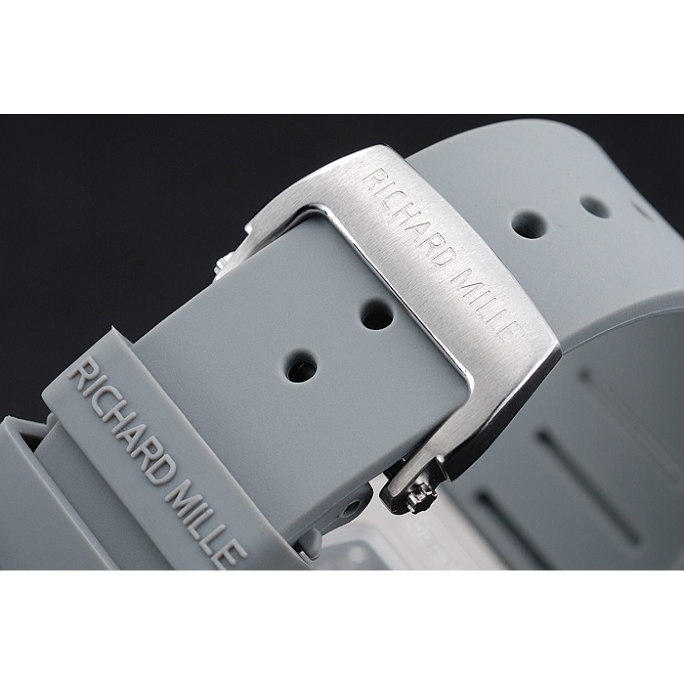 MiroTime Richard Mille Tourbillion Rafael Nadal RM 27-01 Silver Case White Rubber Bracelet 1454255
