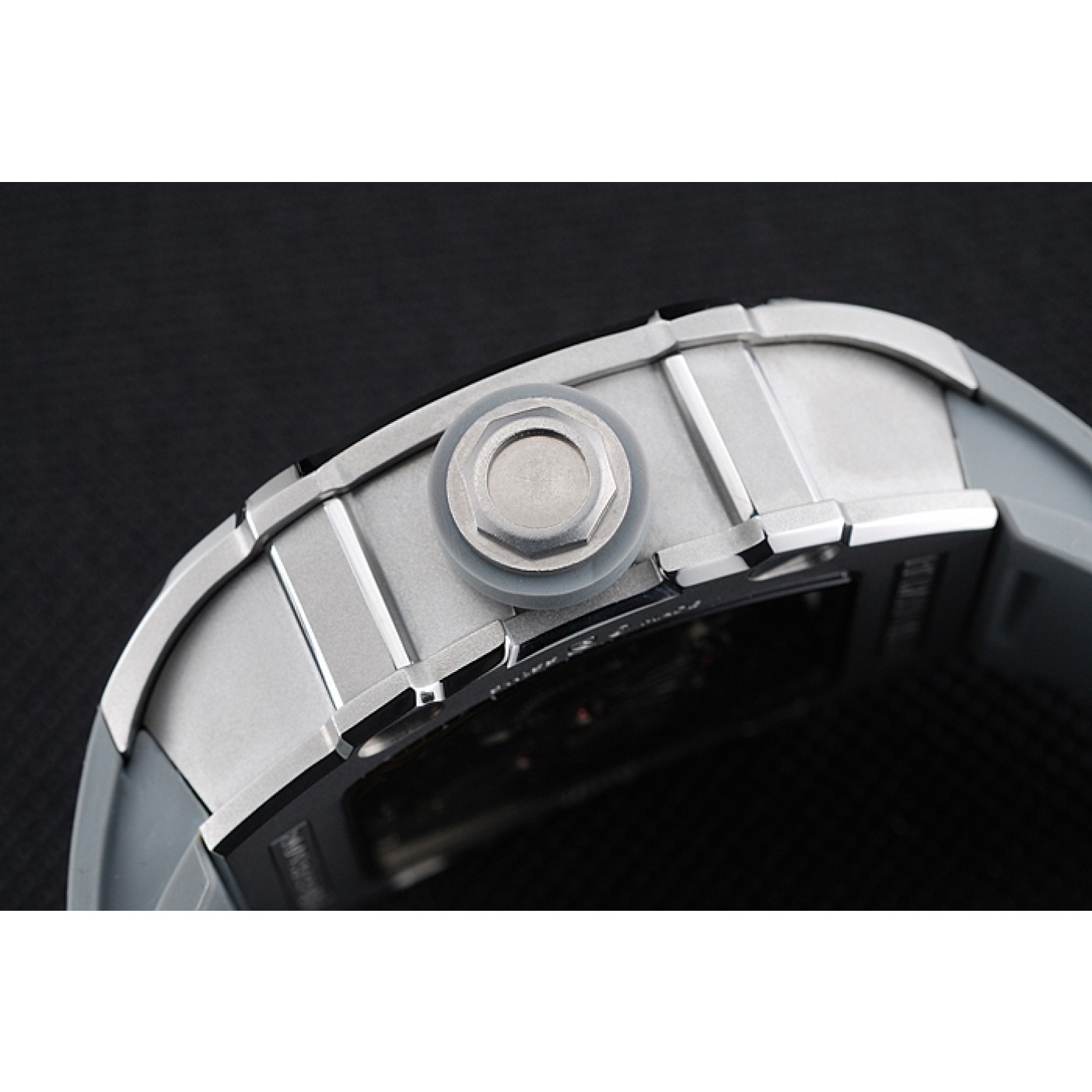 MiroTime Richard Mille Tourbillion Rafael Nadal RM 27-01 Silver Case White Rubber Bracelet 1454255