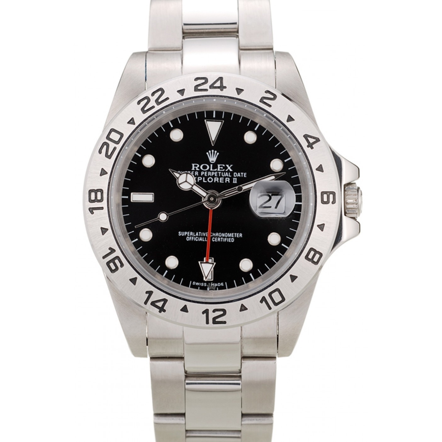 MiroTime Rolex Explorer Stainless Steel Bezel Black Dial
