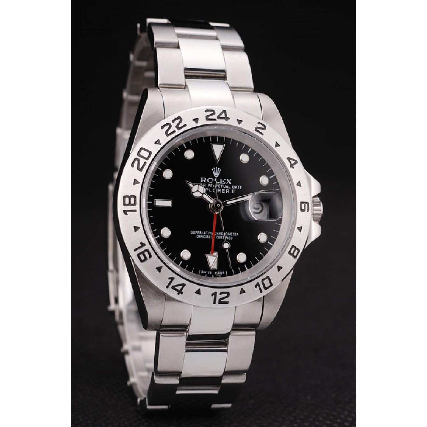 MiroTime Rolex Explorer Stainless Steel Bezel Black Dial