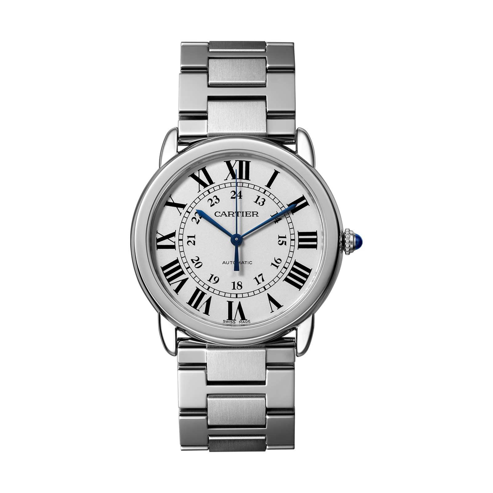 MiroTime Swiss Ronde Solo de Cartier watch, 36 mm, steel