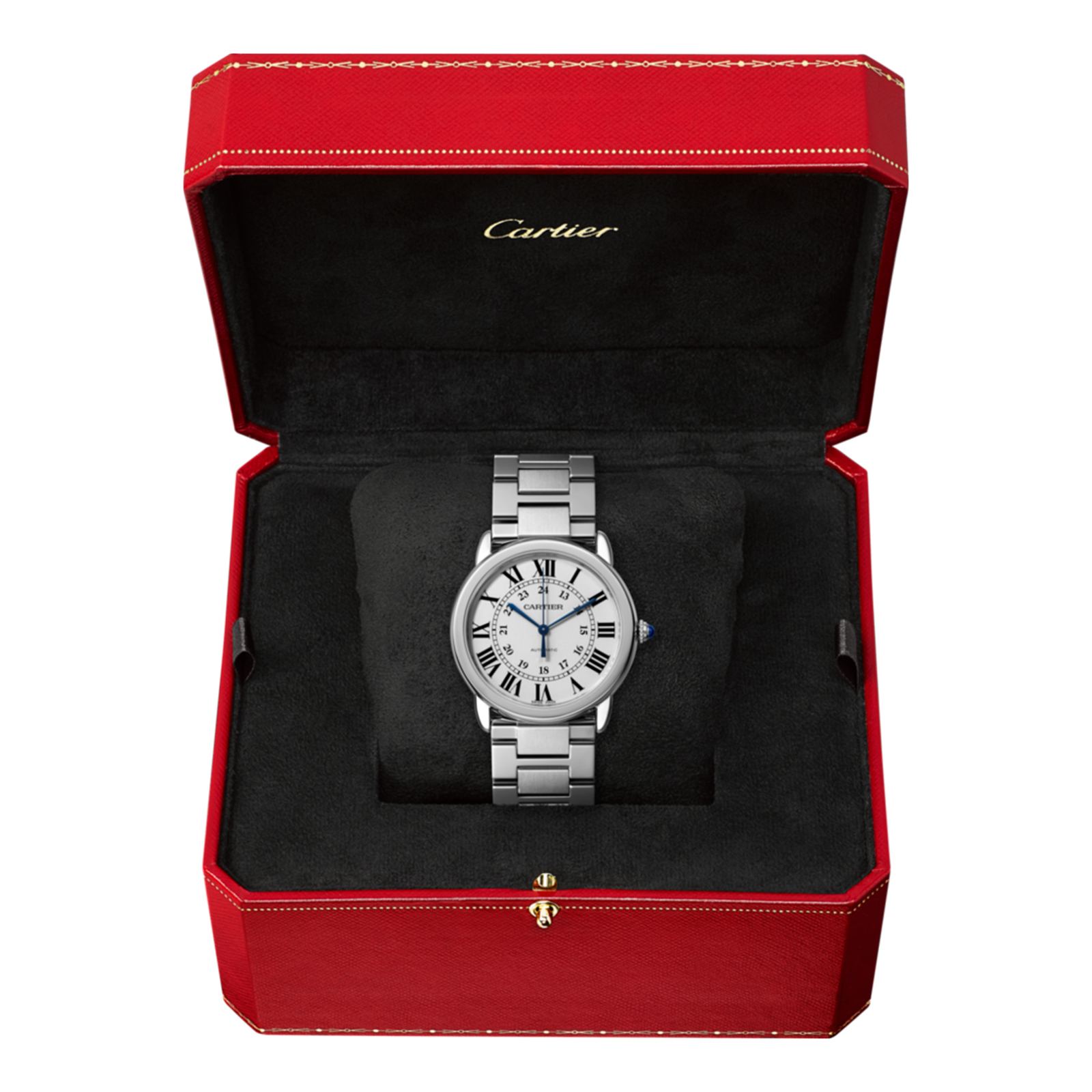 MiroTime Swiss Ronde Solo de Cartier watch, 36 mm, steel